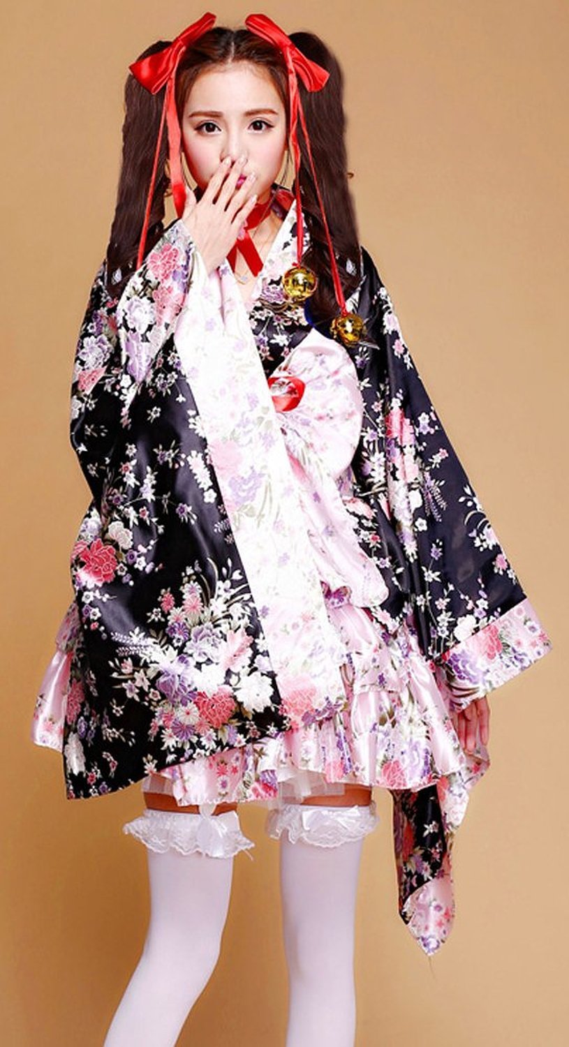 VSVO Anime Cosplay Lolita Halloween Fancy Dress - Japanese Kimono Costume for Women | Perfect for Cosplay Events, Halloween Parties & Anime Conventions
