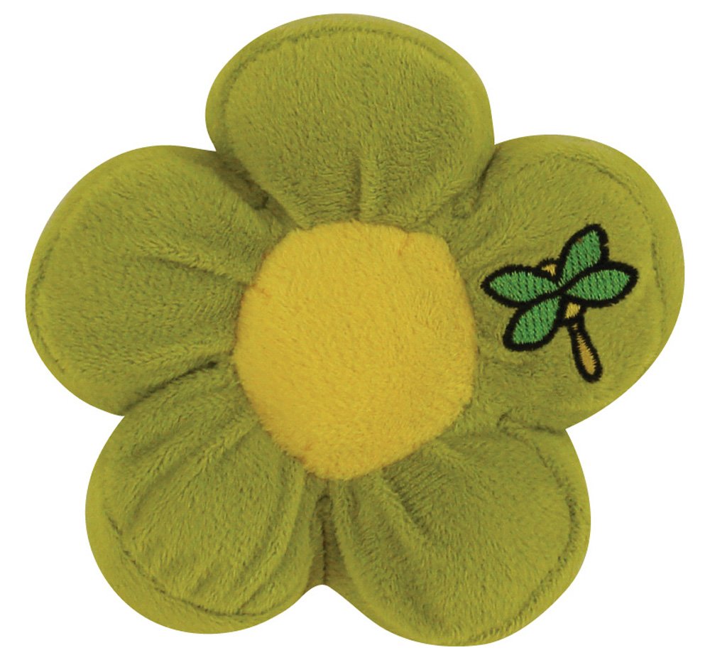 Dogit Style Flower Dog Toy - Interactive Chew Toy with Dragon Fly Design for Small & Medium Dogs - Perfect for Indoor Play, Training & Teething Relief
