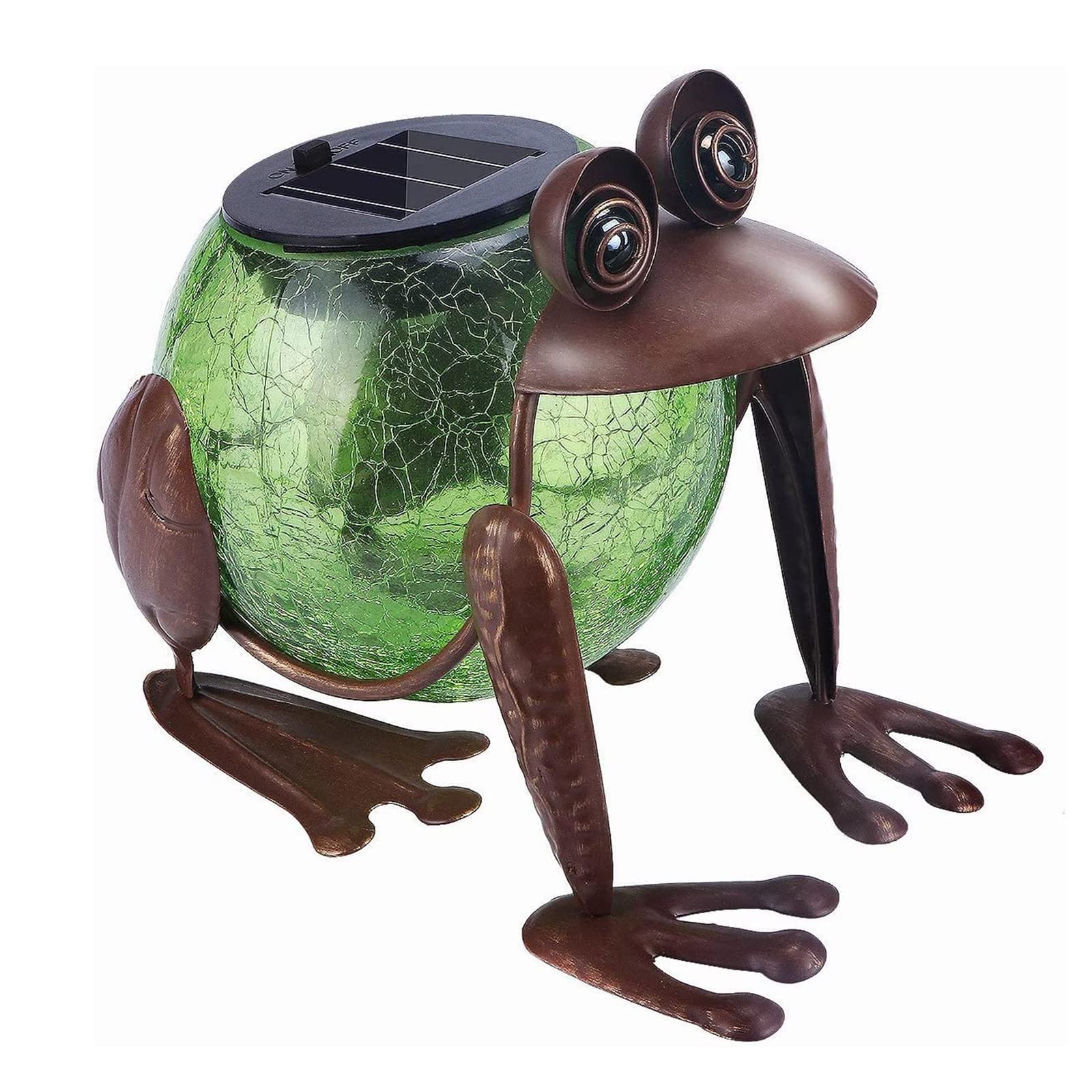 Waterproof Solar Lantern Outdoor - LED Frog Decorative Tabletop Light for Garden, Patio, Yard | Solar Powered Weatherproof Lantern for Camping, Picnic, Wedding Decor, Halloween & Christmas Party Lighting