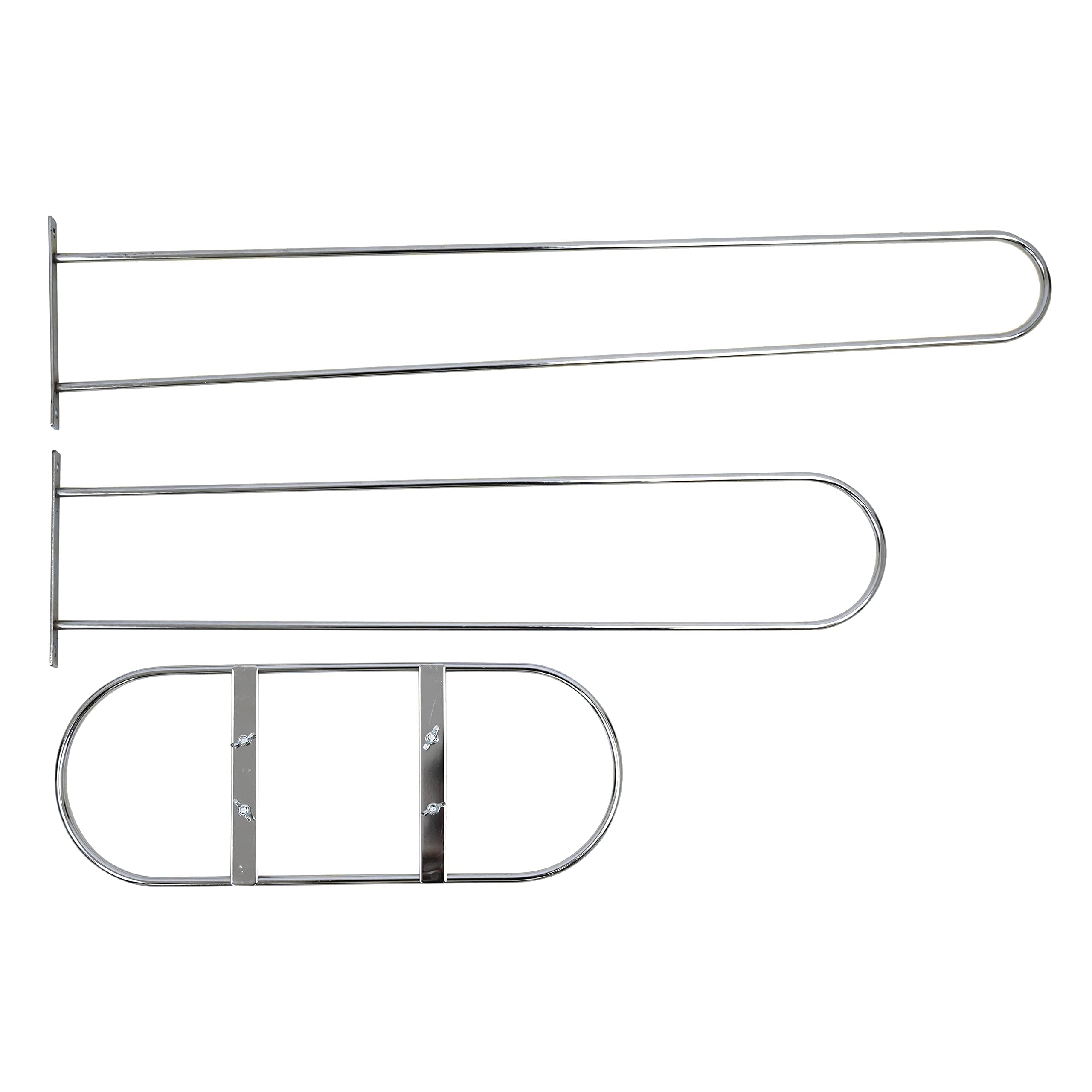 Victory Display Chrome Plated Metal Hanger Stacker - Space Saving Hanger Organizer for Closet - Holds 50-70 Hangers - Perfect for Apartments, Dorm Rooms & Laundry Areas - Durable Clothes Rack Stand & Storage Solution (10 Pack) - Ideal for Small Spaces & Wardrobe Organization