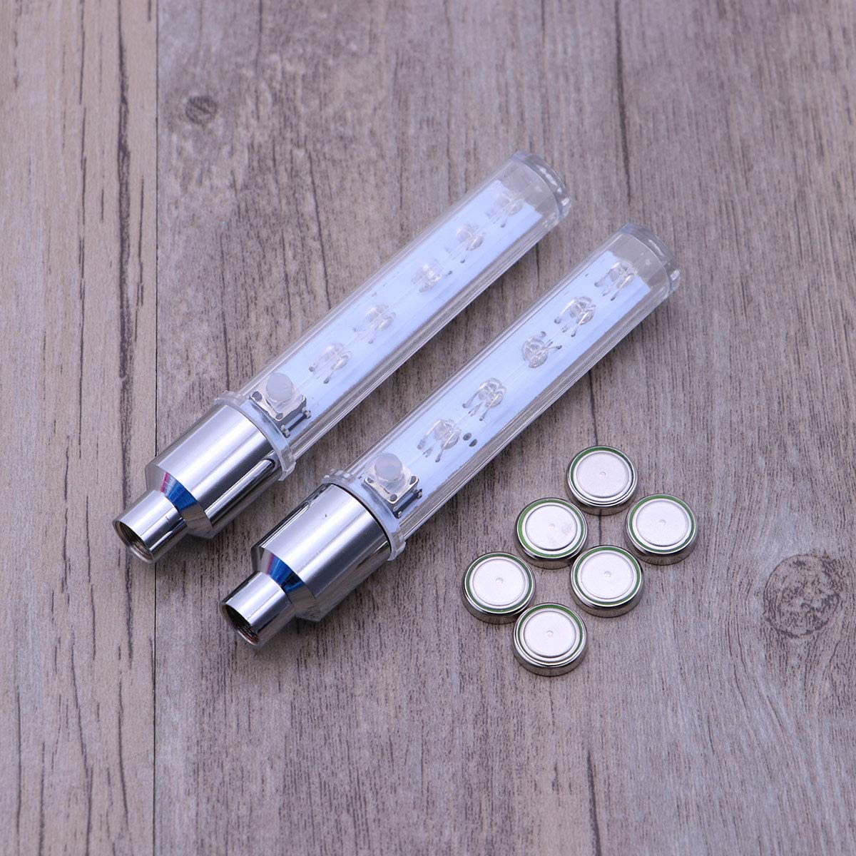 VORCOOL Waterproof LED Bike Tire Valve Stem Lights - 2 Pack for Bicycle, Motorcycle & Car Wheels - Enhance Night Riding Safety & Style for Cycling, Commuting & Outdoor Adventures