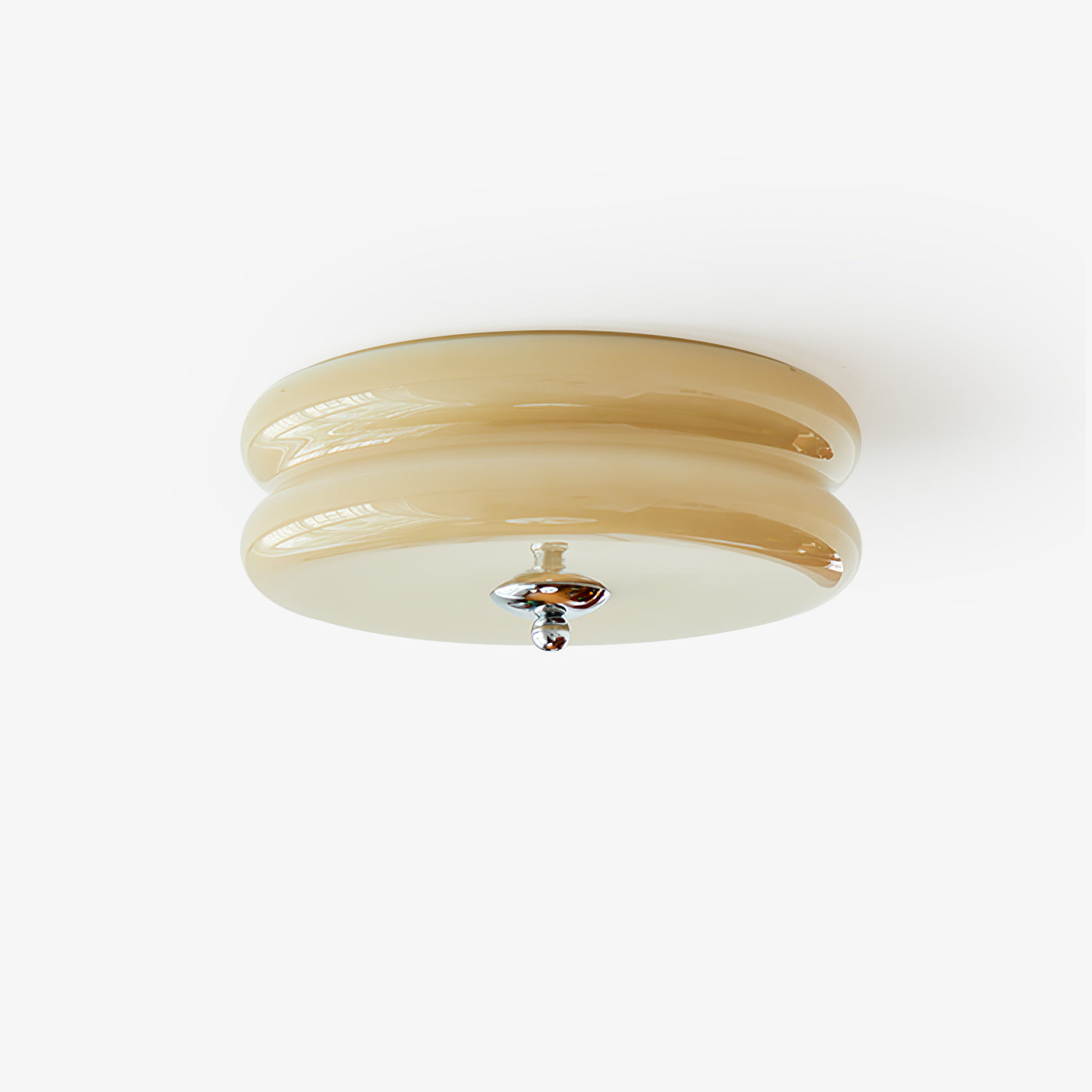 Art Deco Vintage Ceiling Light Fixture - Antique Bronze Finish, Crystal Accents - Perfect for Dining Room, Bedroom, or Foyer Lighting