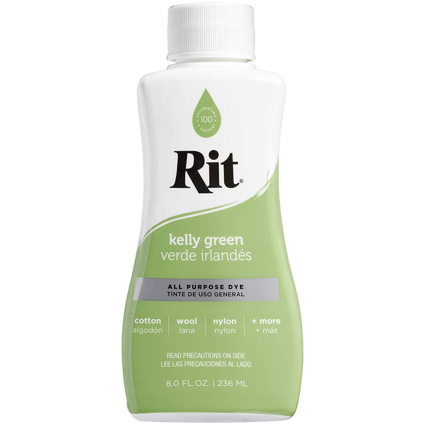 RIT All-Purpose Liquid Fabric Dye - 8 Fl. Oz (237ml) for Clothes, Shoes & Home Decor - Perfect for DIY Projects, Tie-Dye & Fabric Restoration