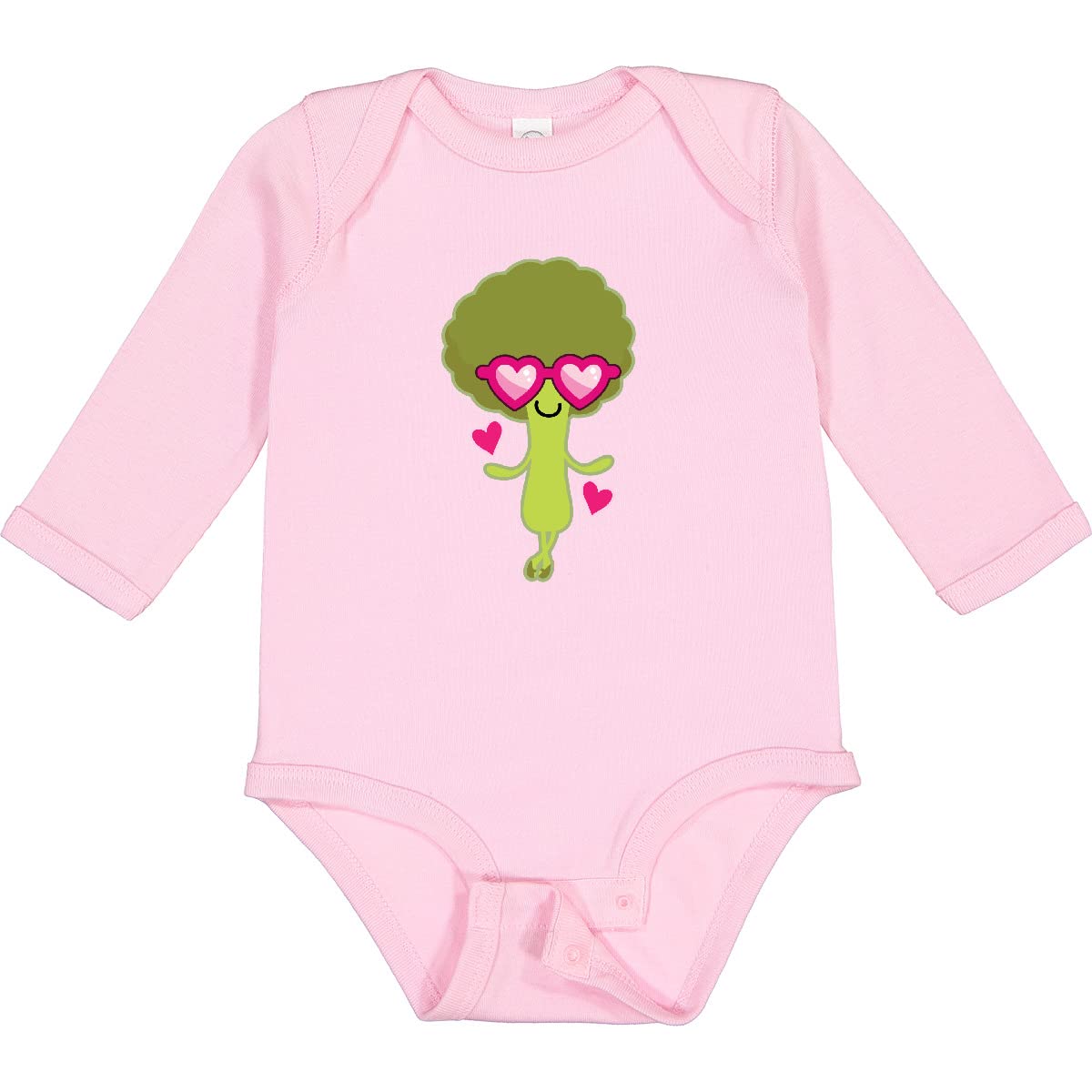 Broccoli Lover Organic Cotton Baby Bodysuit | Vegan Long Sleeve Creeper for Infants | Healthy Food Themed Outfit for Playdates & Family Photos