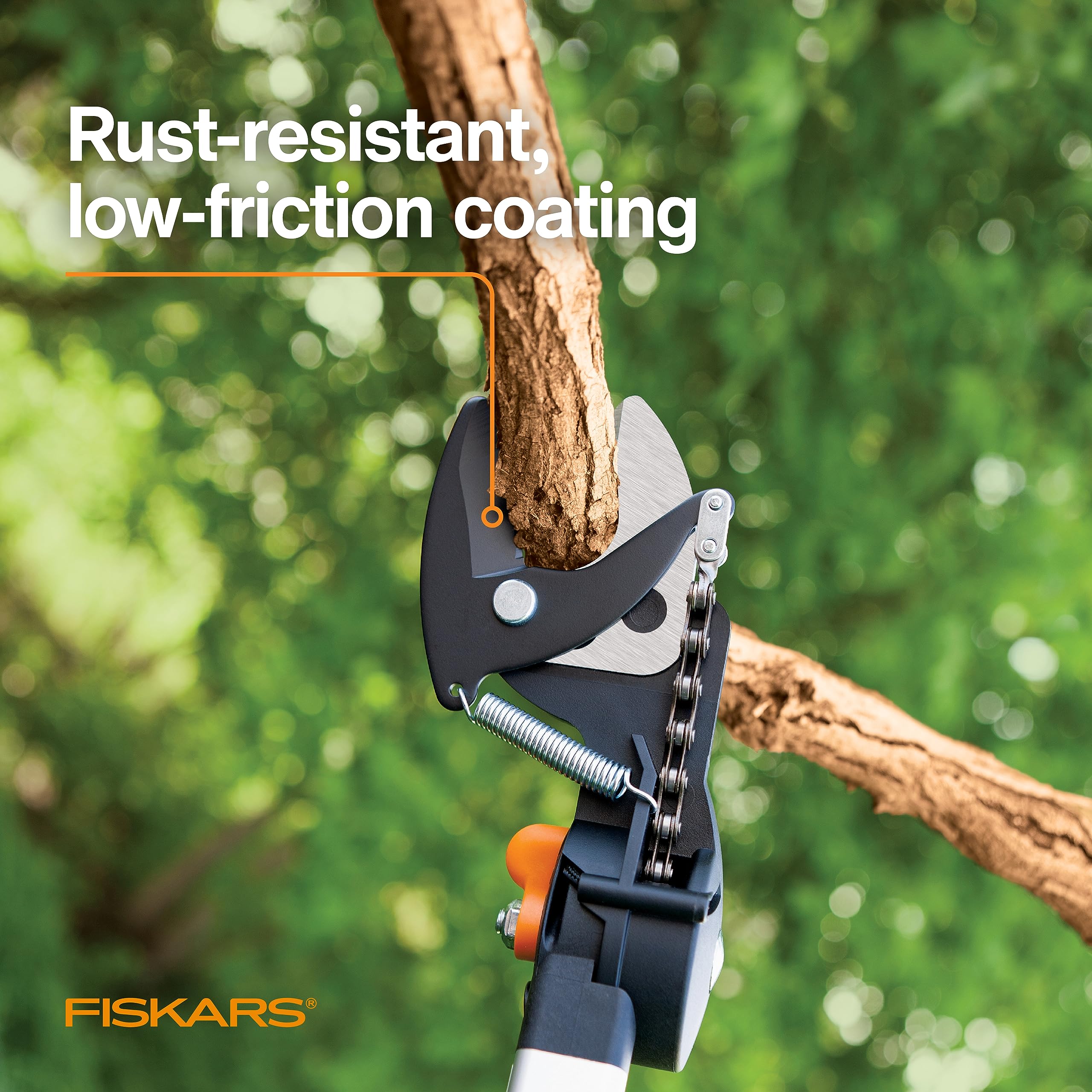 Fiskars 2-in-1 Extendable Tree Pruner & Pole Saw (7.9-12 Feet) with Rotating Head - 15