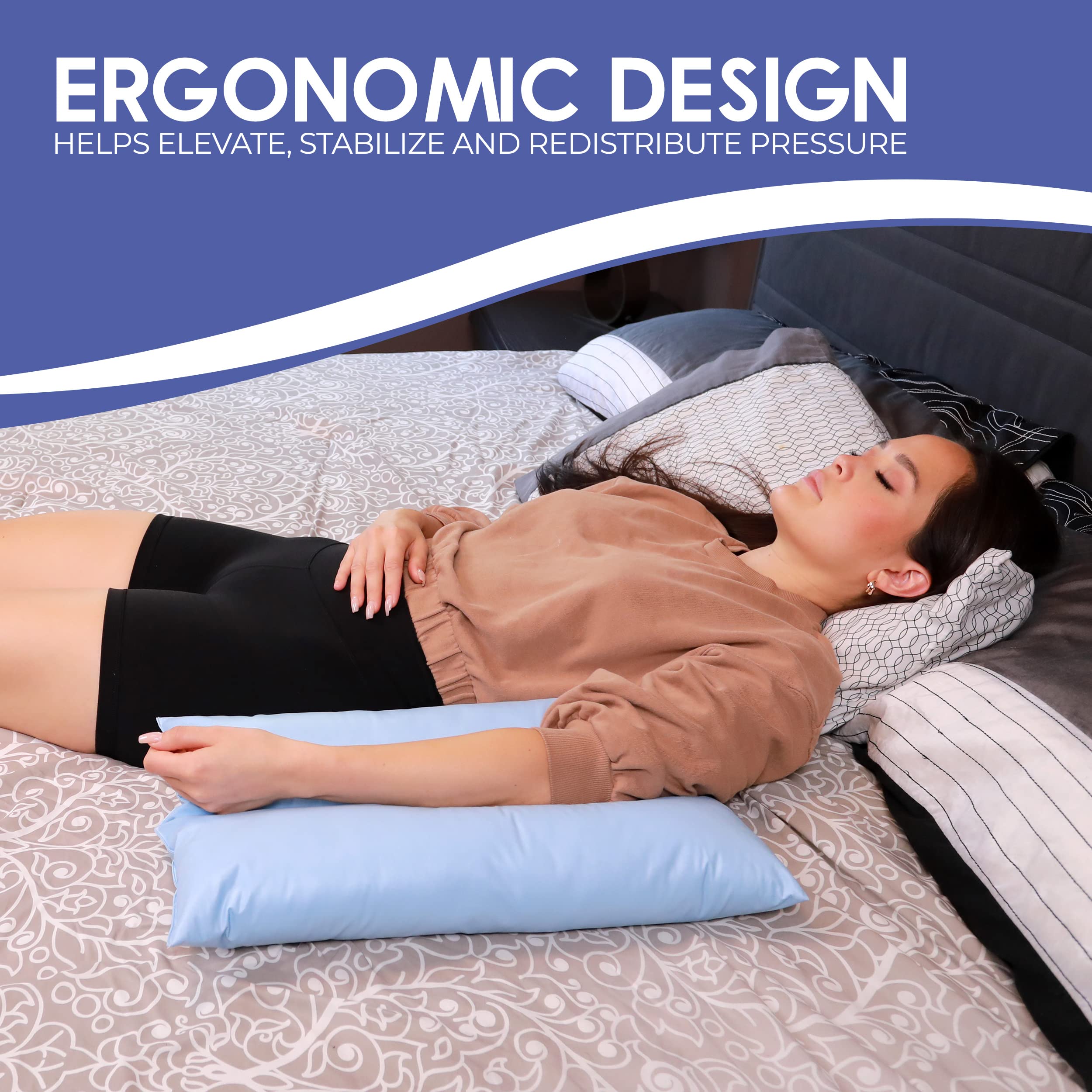 Beck's Classic Arm Pillow - Made in USA | Post-Surgery Support for Broken Arms & Shoulder Pain Relief | Orthopedic Arm Rest Stabilizer for Recovery & Comfort | Perfect for Sleeping, Reading & Daily Use