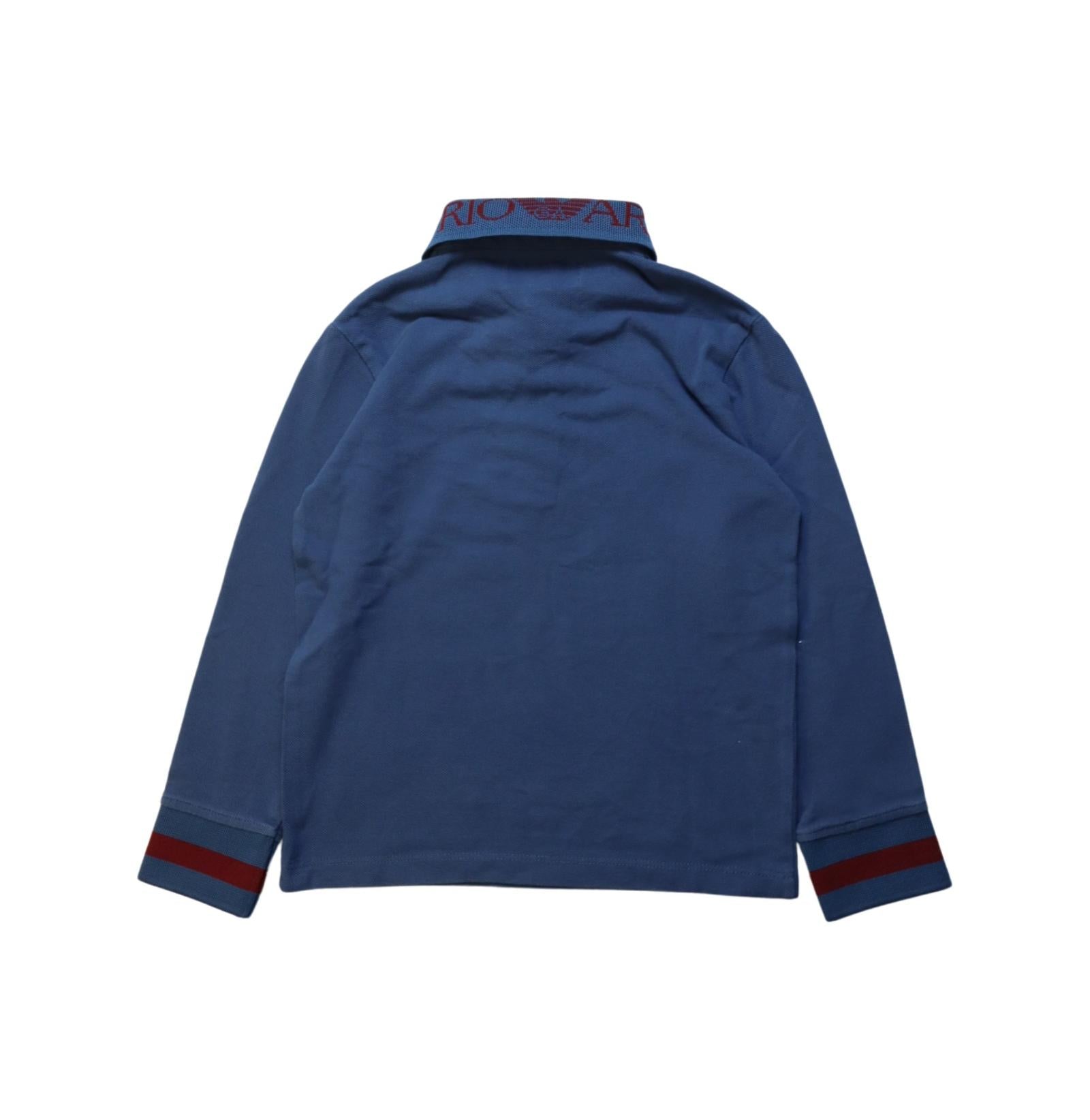 Armani Long Sleeve Polo Shirt for Boys Size 6T - Premium Cotton Comfort Fit - Perfect for School, Parties & Special Occasions