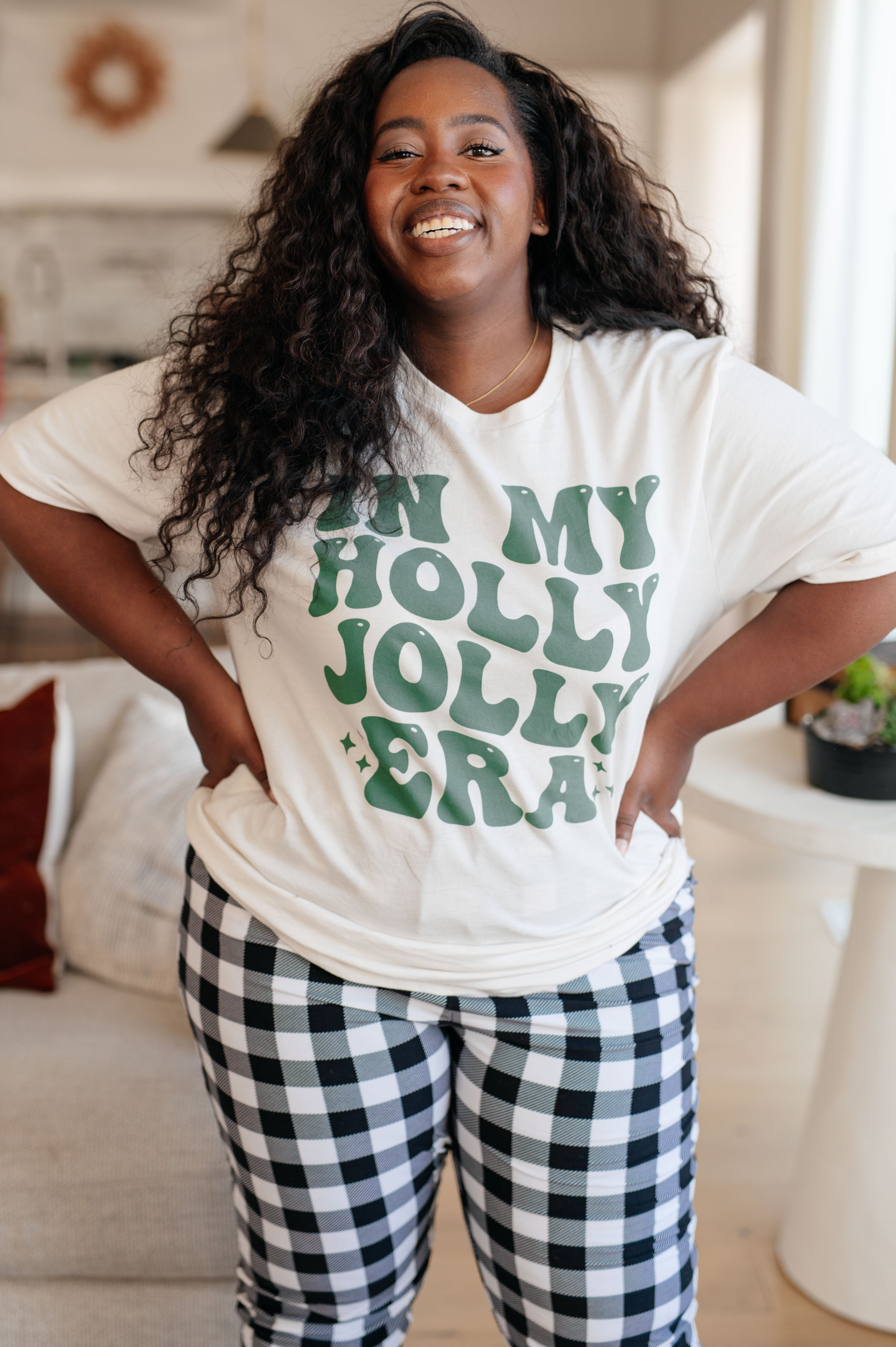 In My Holly Jolly Era Graphic T-Shirt - Funny Christmas Holiday Tee for Women & Men - Perfect for Xmas Parties, Family Gatherings & Festive Celebrations