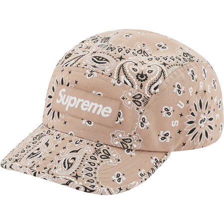 Supreme Bandana Camp Cap Tan - Stylish & Comfortable Dad Hat for Men & Women - Perfect for Outdoor Activities, Streetwear Fashion, and Casual Wear
