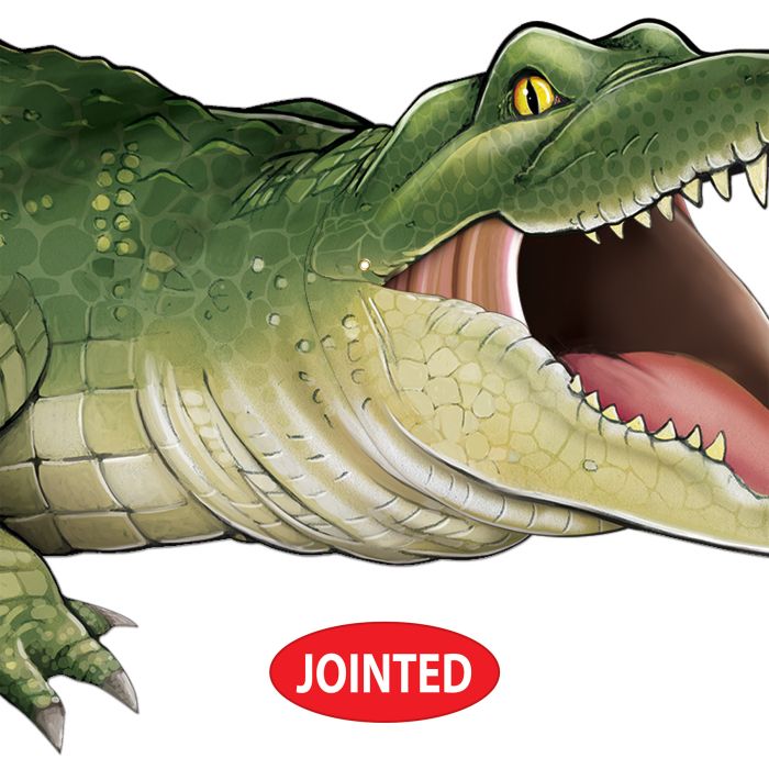 12 Pack Beistle Jointed Crocodile Wall Decoration - Realistic Hanging Reptile Decor for Halloween, Jungle Theme Parties & Kids Room Decorations