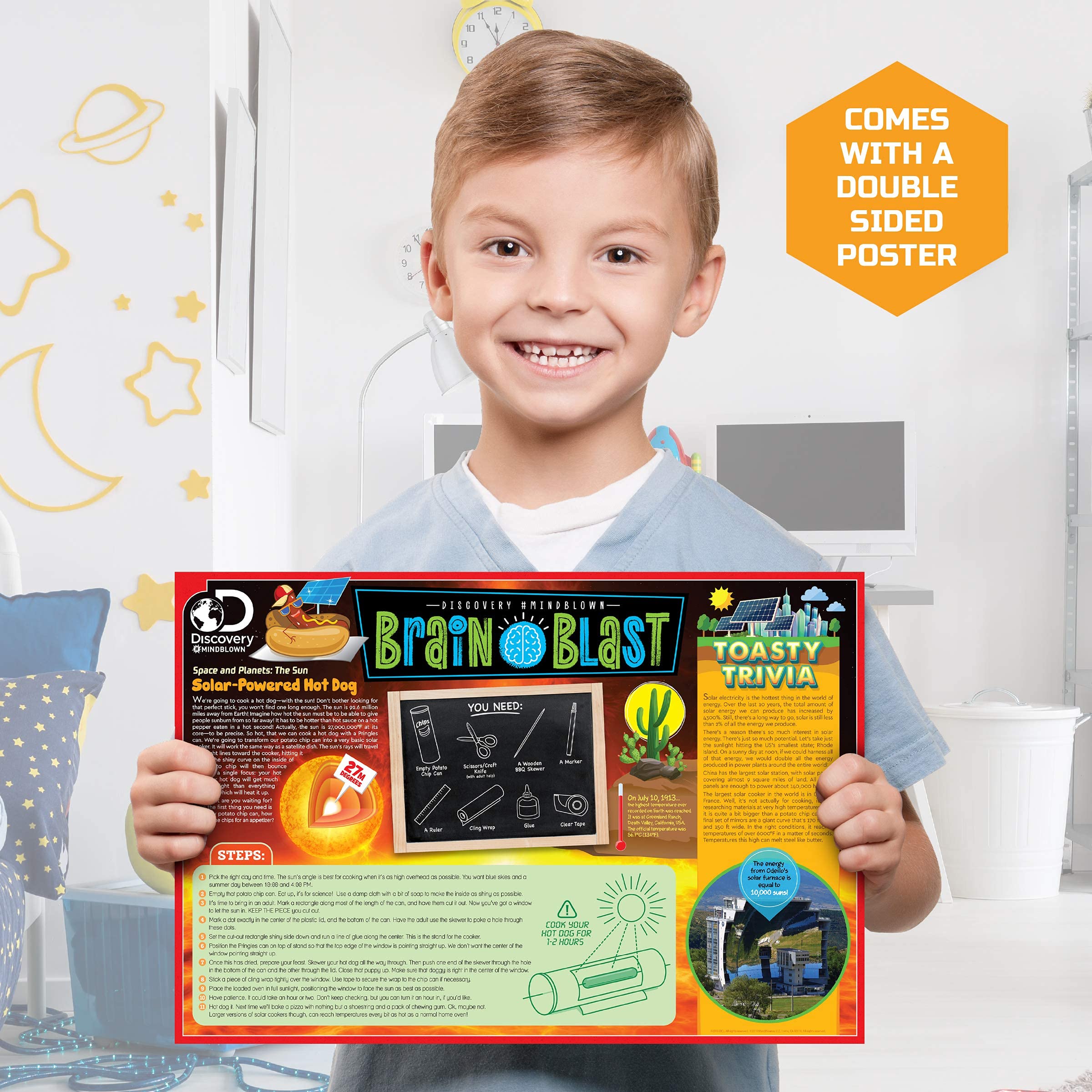 Discovery #MINDBLOWN Colossal Fossil Dig Kit - 15-Piece Archaeology Excavation Set with Real Shark Teeth & Unique Fossils - STEM Educational Toys for Kids - Perfect for Science Projects & Birthday Gifts