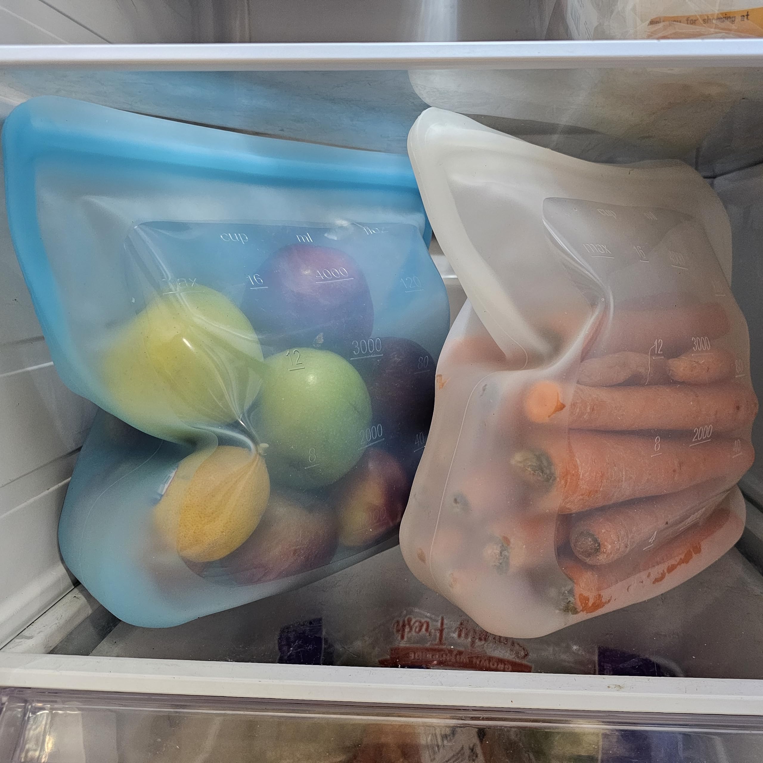 Reusable Silicone Sous Vide Bag - 1 Gallon (135oz) XXL Food Storage Bag | Freezer Safe, Zero Waste Kitchen Container | Perfect for Sous Vide Cooking, Meal Prep & Kitchen Organization | Great for Vacuum Sealing, Freezing & Storing Leftovers