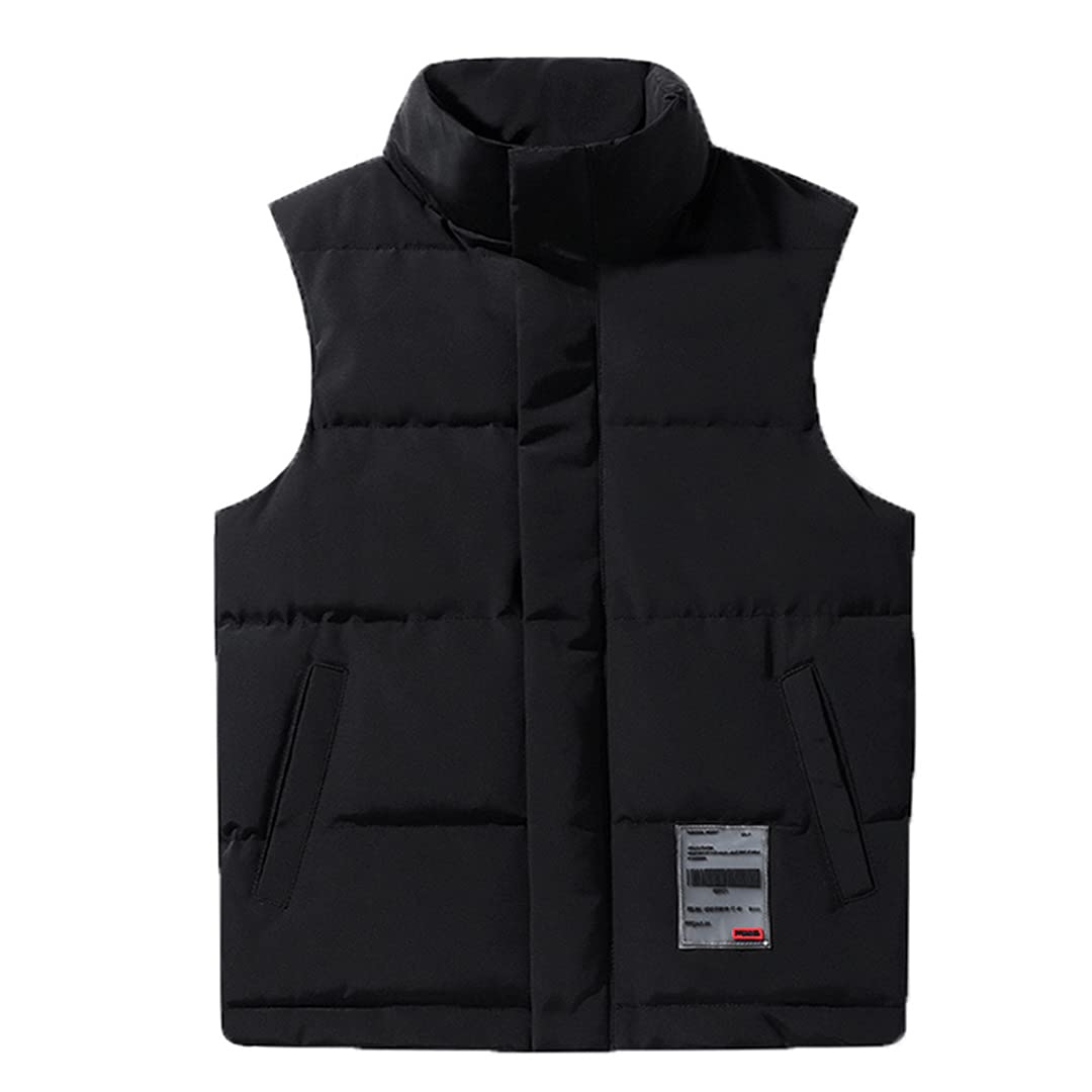 Korean Warm Down Cotton Vest for Men - Large Size Slim Fit Waistcoat | Autumn Winter Fashion | Student & Casual Wear | Perfect for Layering in Cold Weather