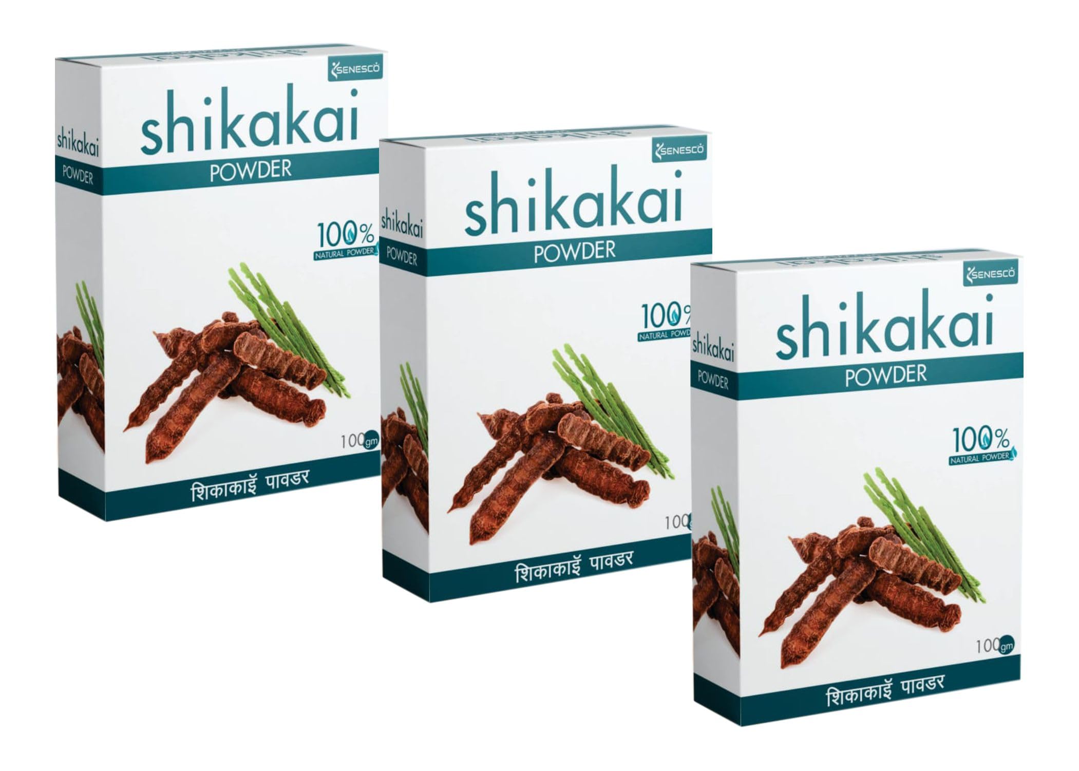 100% Pure & Natural Shikakai Powder for Hair Growth - Ayurvedic Hair Conditioner & Cleanser - 300g (Pack of 3) | Promotes Healthy Scalp & Shiny Hair for Men & Women - Perfect for DIY Hair Masks & Natural Hair Care Routine