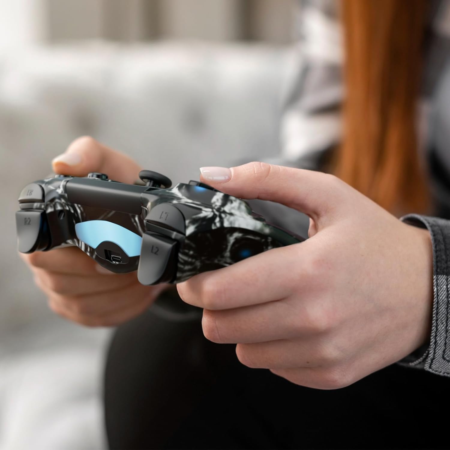 Wireless PS4 Controller 2 Pack - Compatible with Sony PlayStation 4, PS4 Slim & PS4 Pro - Dual Shock Gamepad with Vibration, Motion Sensor, Touch Pad, Built-in Speaker & 3.5mm Audio Jack - 800mAh Rechargeable Battery - Perfect for Gaming, Streaming & Multiplayer Sessions