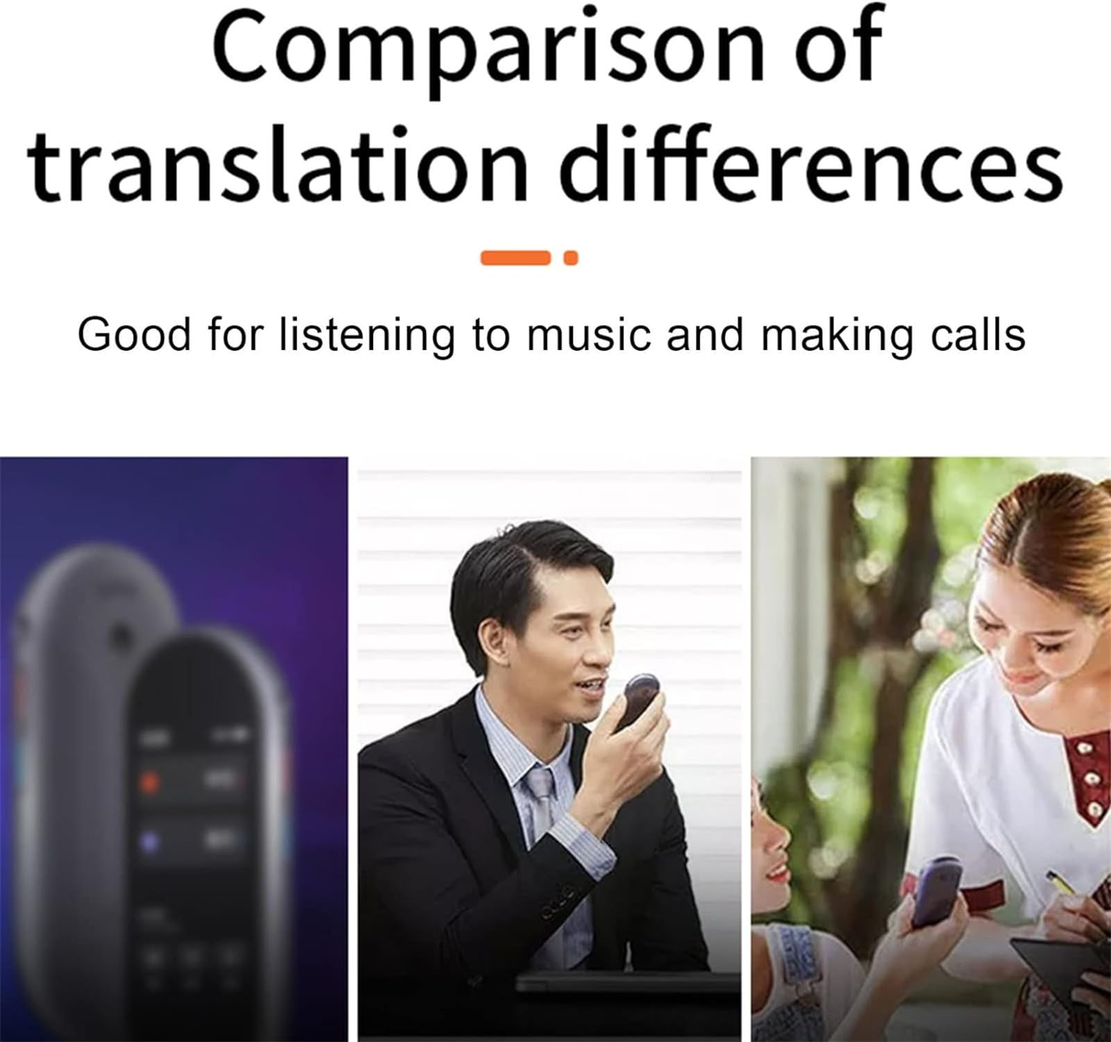 Elderdiscuss Real-Time Bluetooth Translation Earbuds - 114 Languages with High Accuracy | Perfect for Travel, Business Meetings & Language Learning