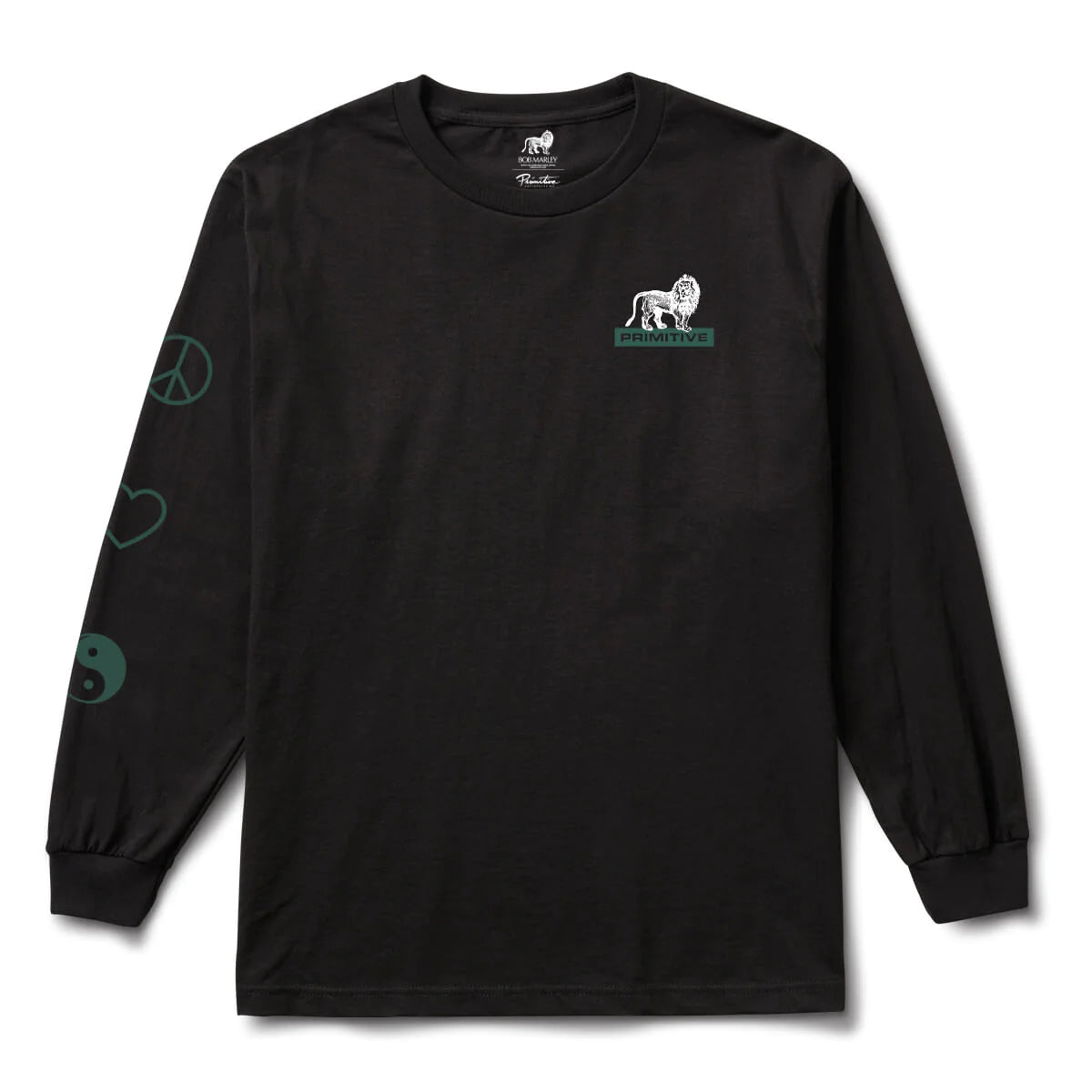 Primitive x Bob Marley Life Forever Long Sleeve T-Shirt - Black | Reggae Inspired Graphic Tee for Men, Streetwear Fashion, Casual Wear & Music Festival Outfits