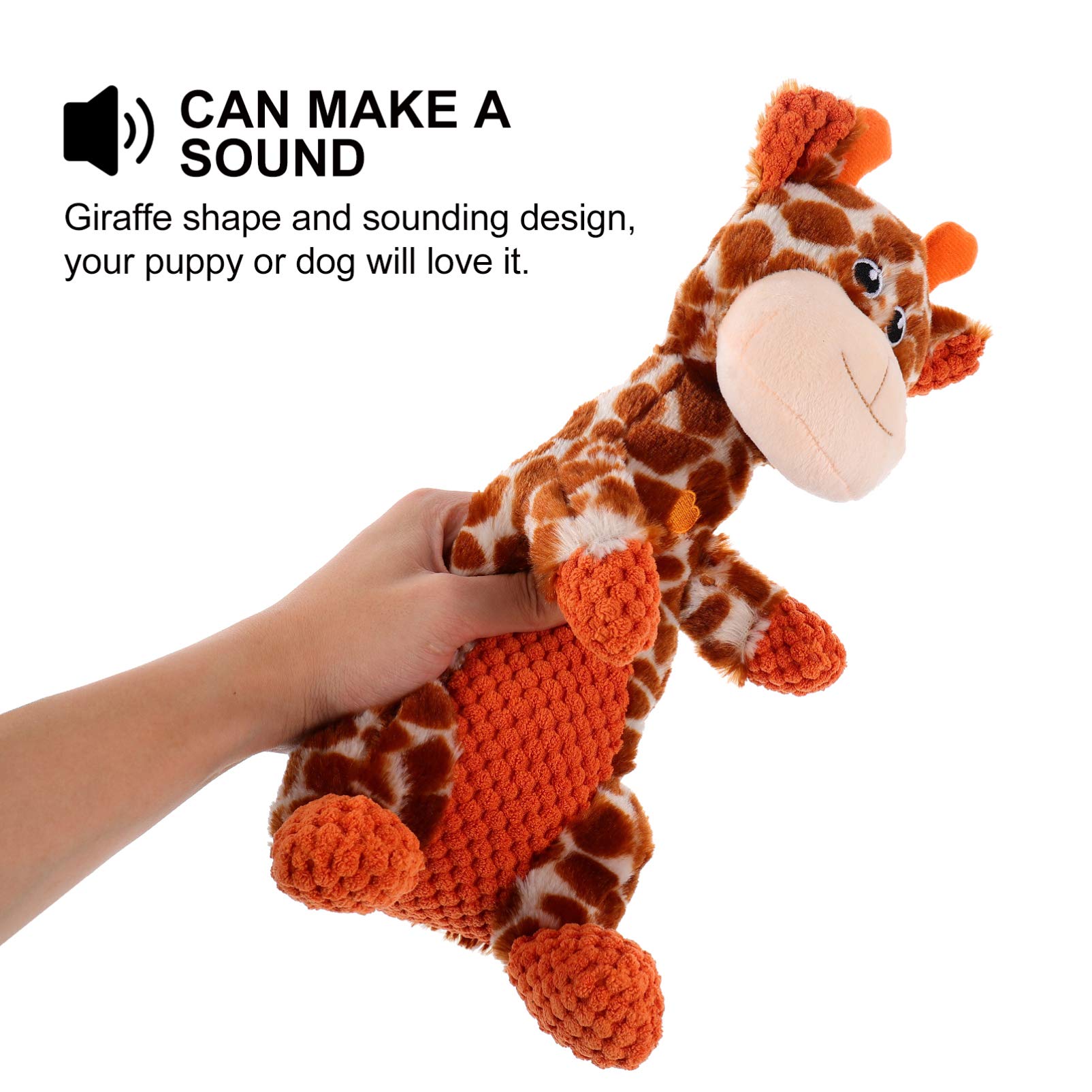 Balacoo Squeaky Giraffe Dog Toy - Durable Plush Chew Toy for Puppies & Small Pets, Teething Relief & Interactive Play - Perfect for Indoor Playtime, Training Rewards & Anxiety Relief