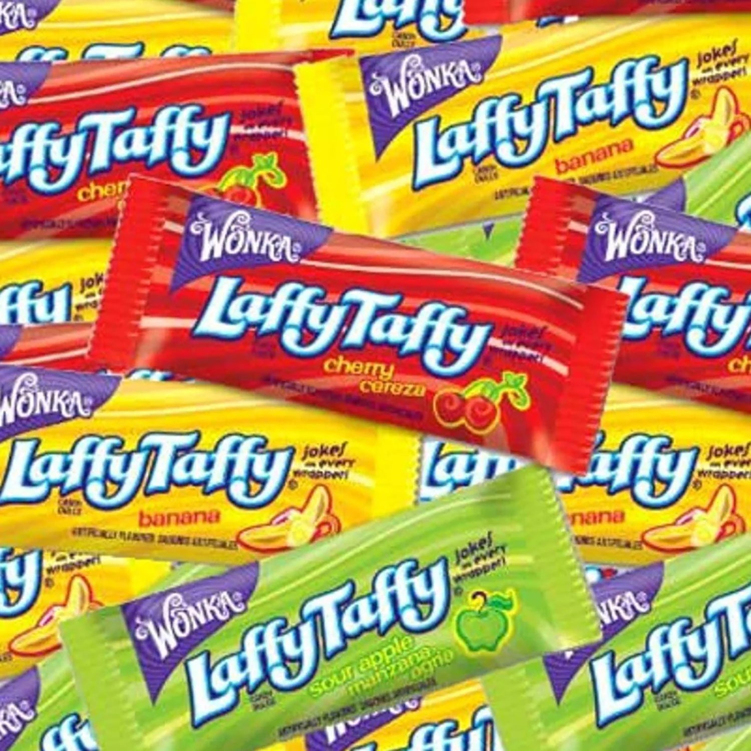 Ferrara Laffy Taffy Assorted Flavors Candy - 5 Pound Bulk Bag - Perfect for Halloween, Parties, and Office Snacks