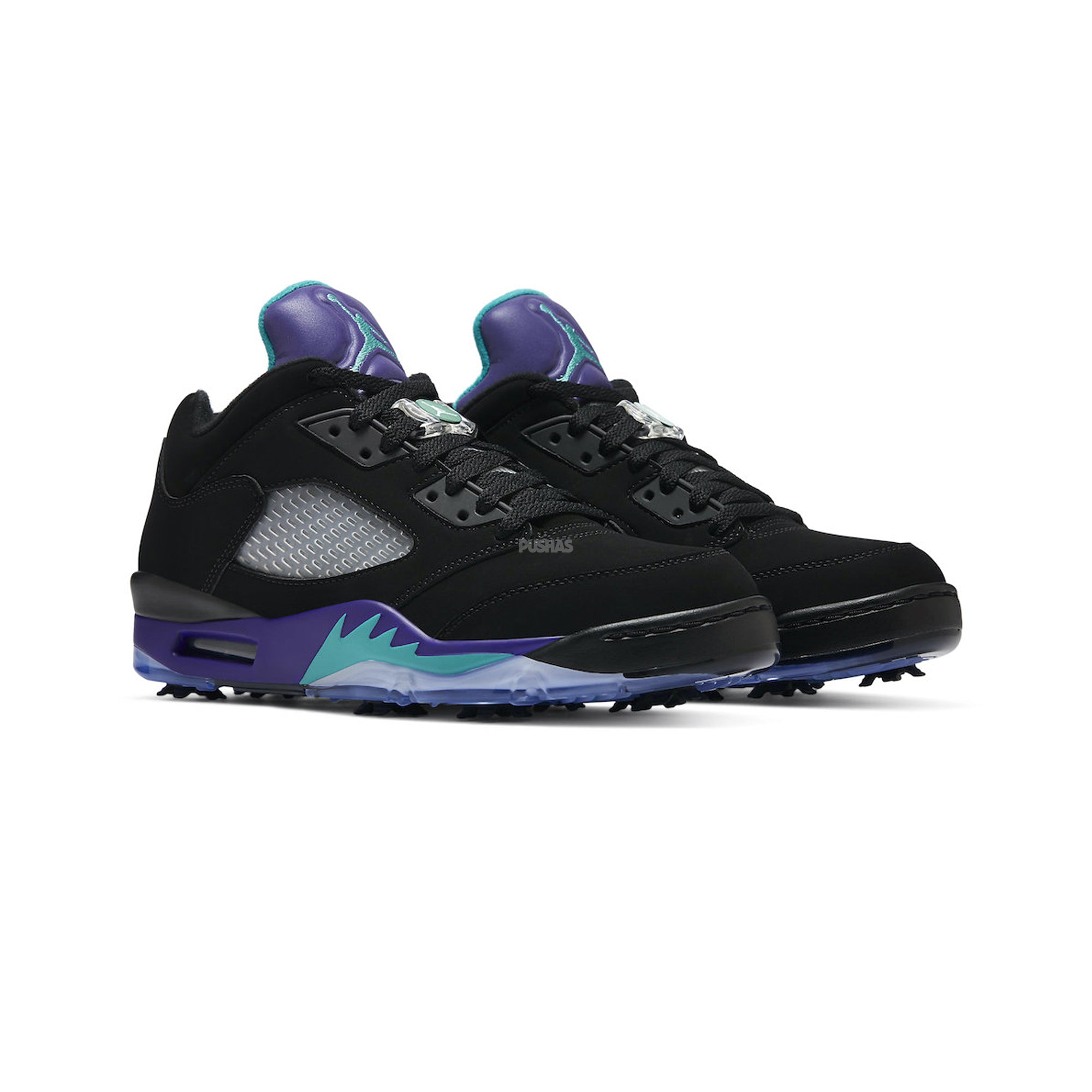 Air Jordan 5 Retro Low Golf Shoes 'Black Grape' (2020) - Men's Basketball-Inspired Golf Sneakers for Style & Performance on the Course