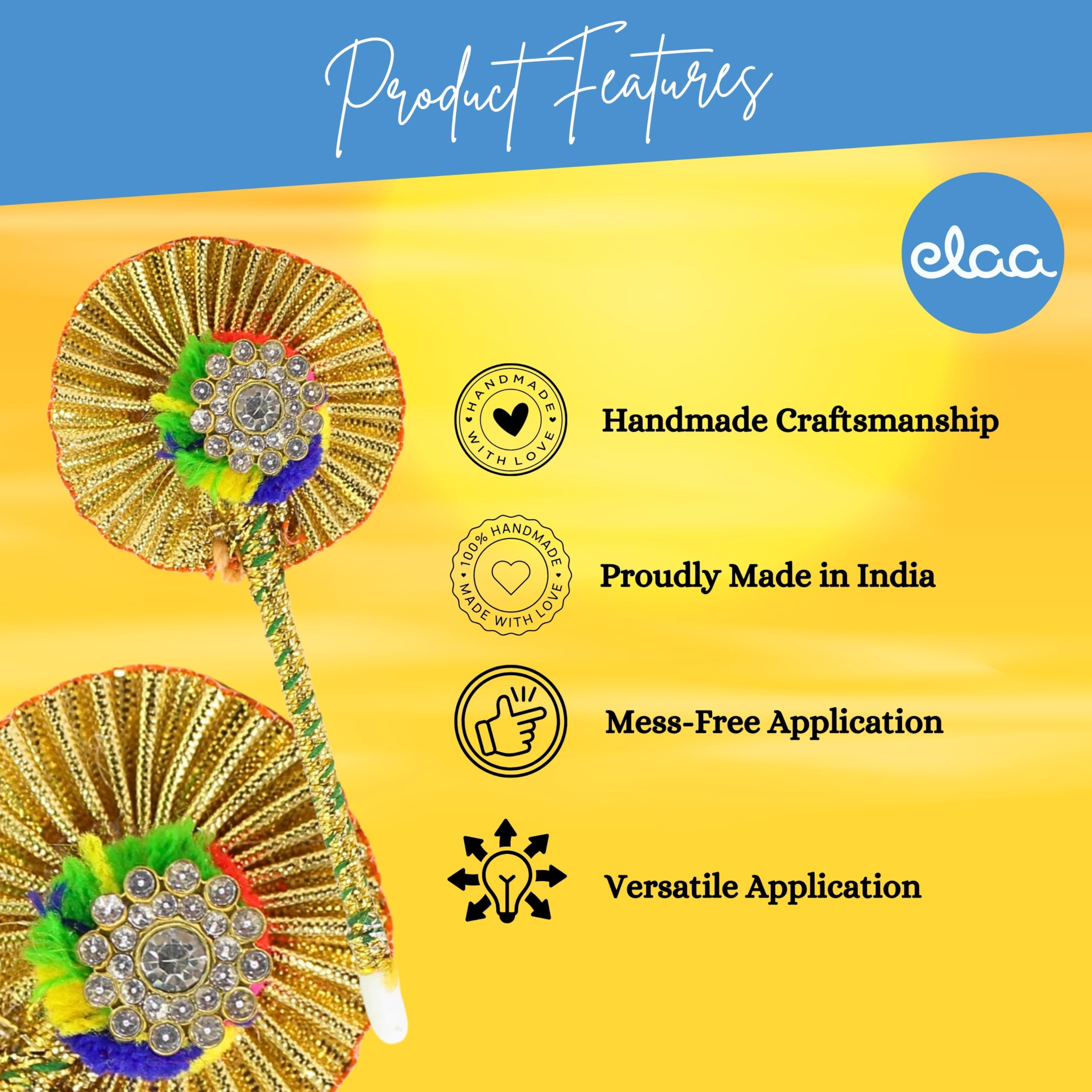 Tilak Bindi Stick for Pooja & Religious Ceremonies - 2 Pack | Traditional Hindu Forehead Marking Accessory for Festivals, Weddings & Spiritual Rituals