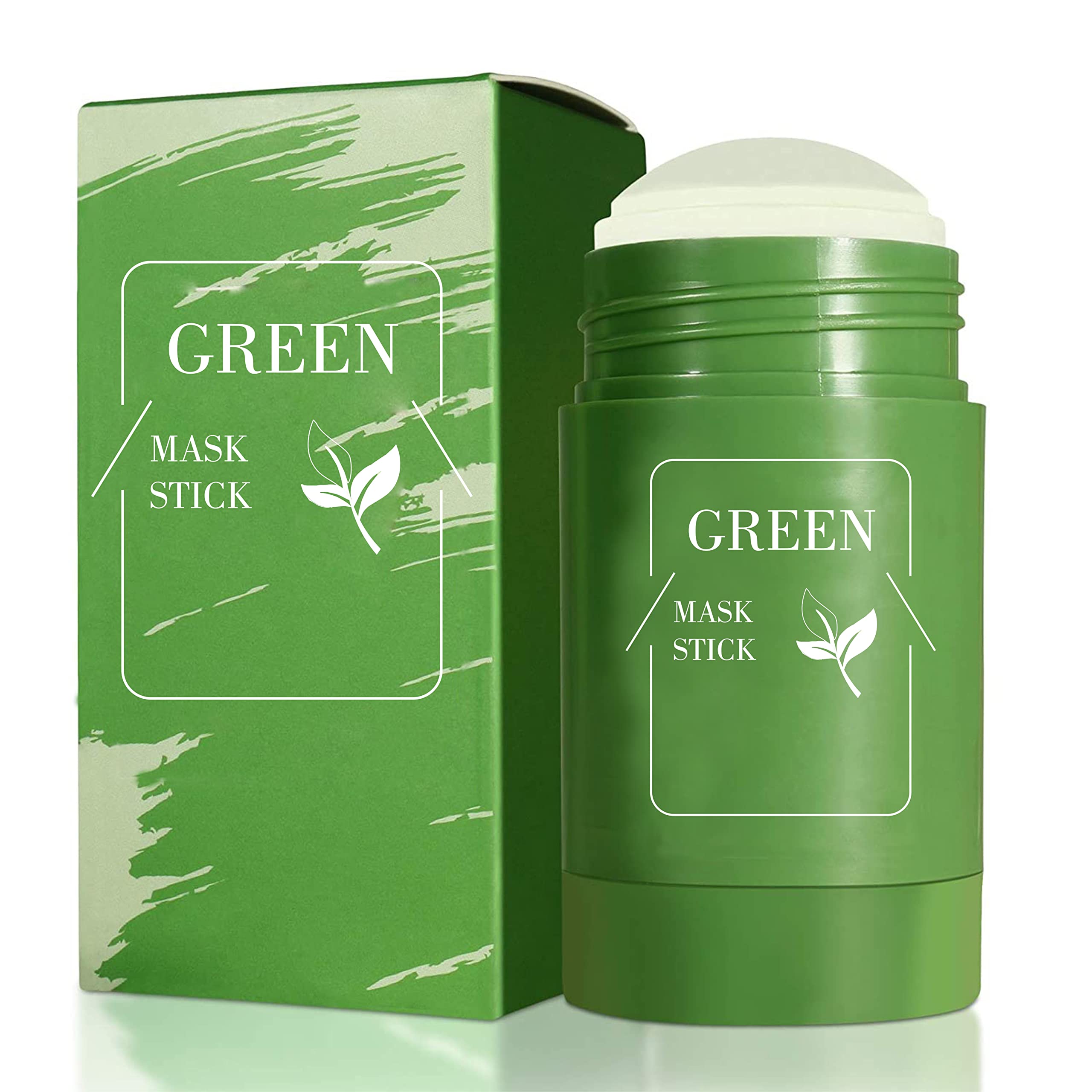 Zirak Green Tea Purifying Clay Stick Mask - Oil Control & Anti-Acne Treatment for Face, 40g | Deep Cleansing, Detoxifying & Pore Minimizing | Perfect for Travel & On-the-Go Skincare | Green Tea Facial Mask for Oily & Acne-Prone Skin