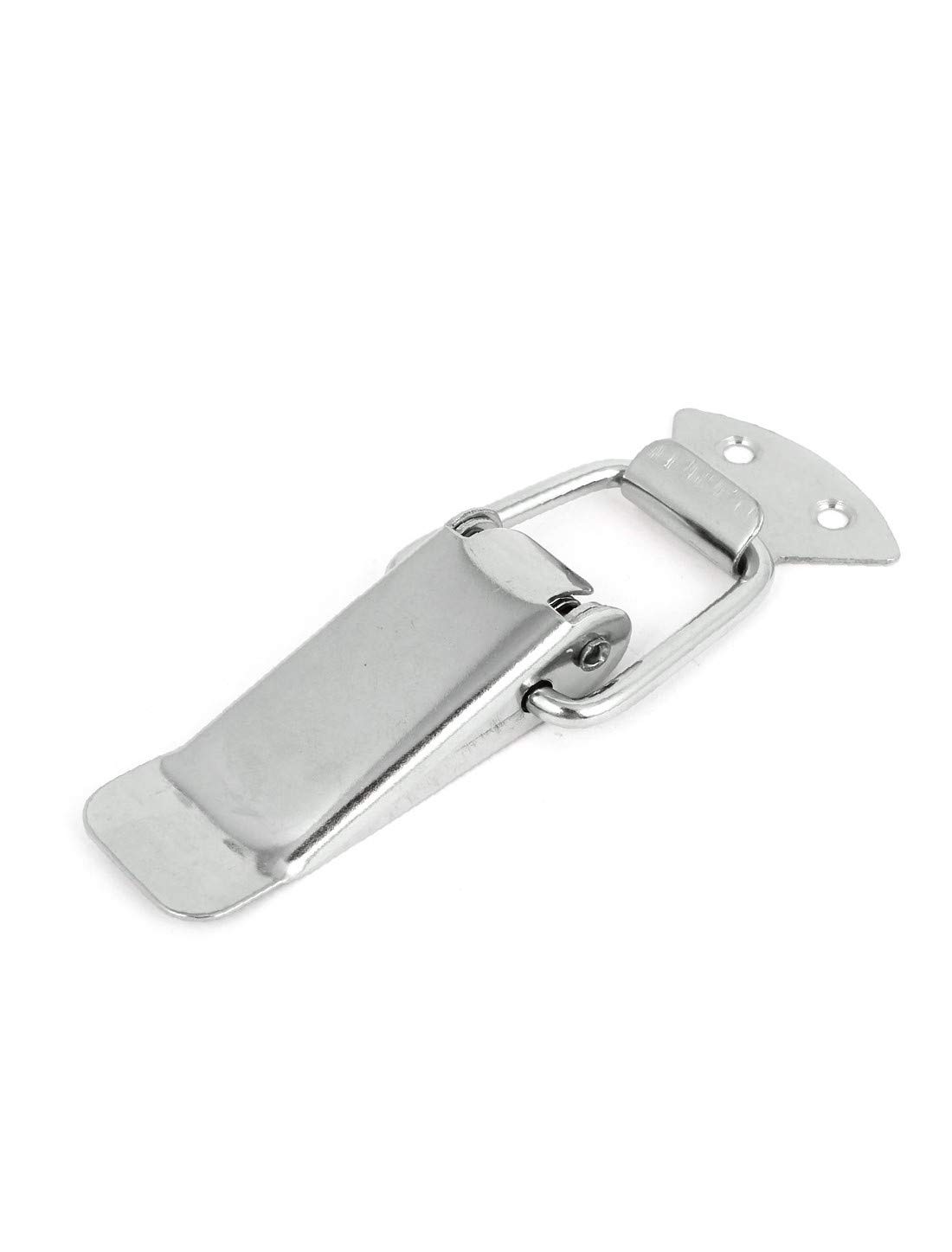 Premium Stainless Steel Toolbox with Wood Feature - 65mm Silver Tone Latch Hasp Set | Durable & Reliable Storage Solution for Tools, Crafts, and DIY Projects | Perfect for Workshops, Garages, and Home Organization