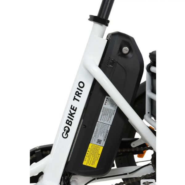 Go Bike TRIO Crossover Lightweight Foldable Electric Tricycle for Adults - 250W Motor, 20MPH, 30-50 Mile Range - Perfect for Commuting, Urban Travel & Senior Mobility