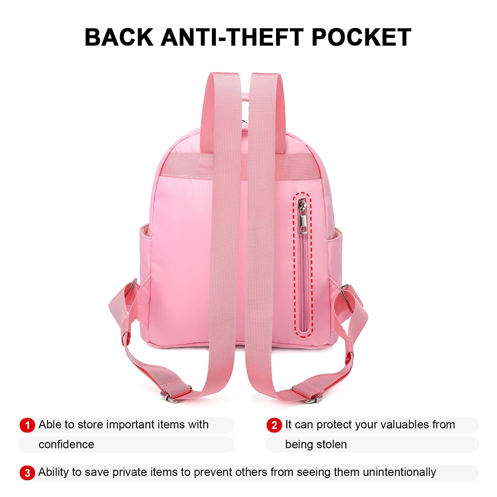 LOVEVOOK Mini Backpack for Women - Lightweight Waterproof Small Backpack Purse, Perfect for Travel, Hiking, School & Daily Use