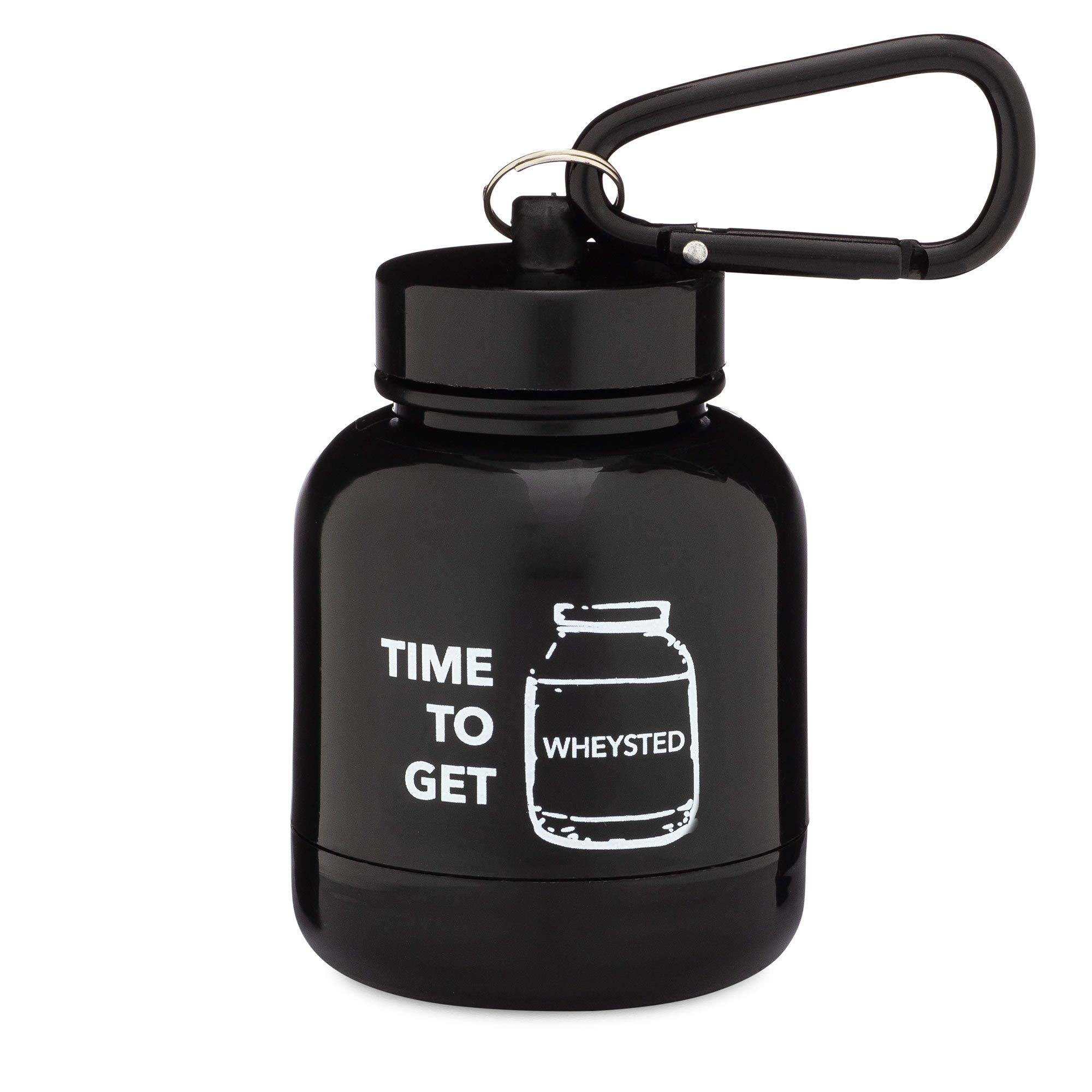 Premium Protein Powder & Supplement Funnel Keychain - Portable Gym Accessory for Workouts, Fitness & Travel - TSA Approved Whey Protein Container - Perfect for On-the-Go Nutrition & Post-Workout Recovery