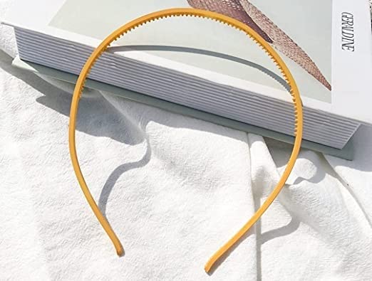 Truvic Fashion Matte Elastic Hair Bands for Women - Wavy Hair Comb Headband Set (12 Pack, Black & Brown) | Perfect for Workouts, Office & Everyday Styling