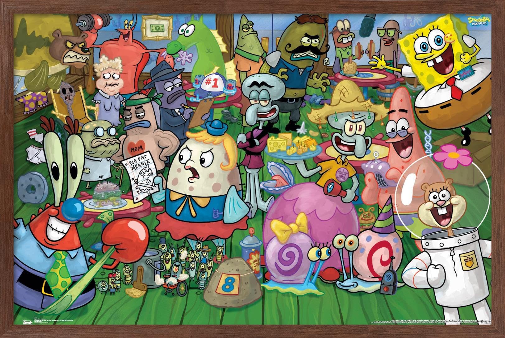 Trends International Nickelodeon Spongebob SquarePants Framed Wall Poster - 14.725