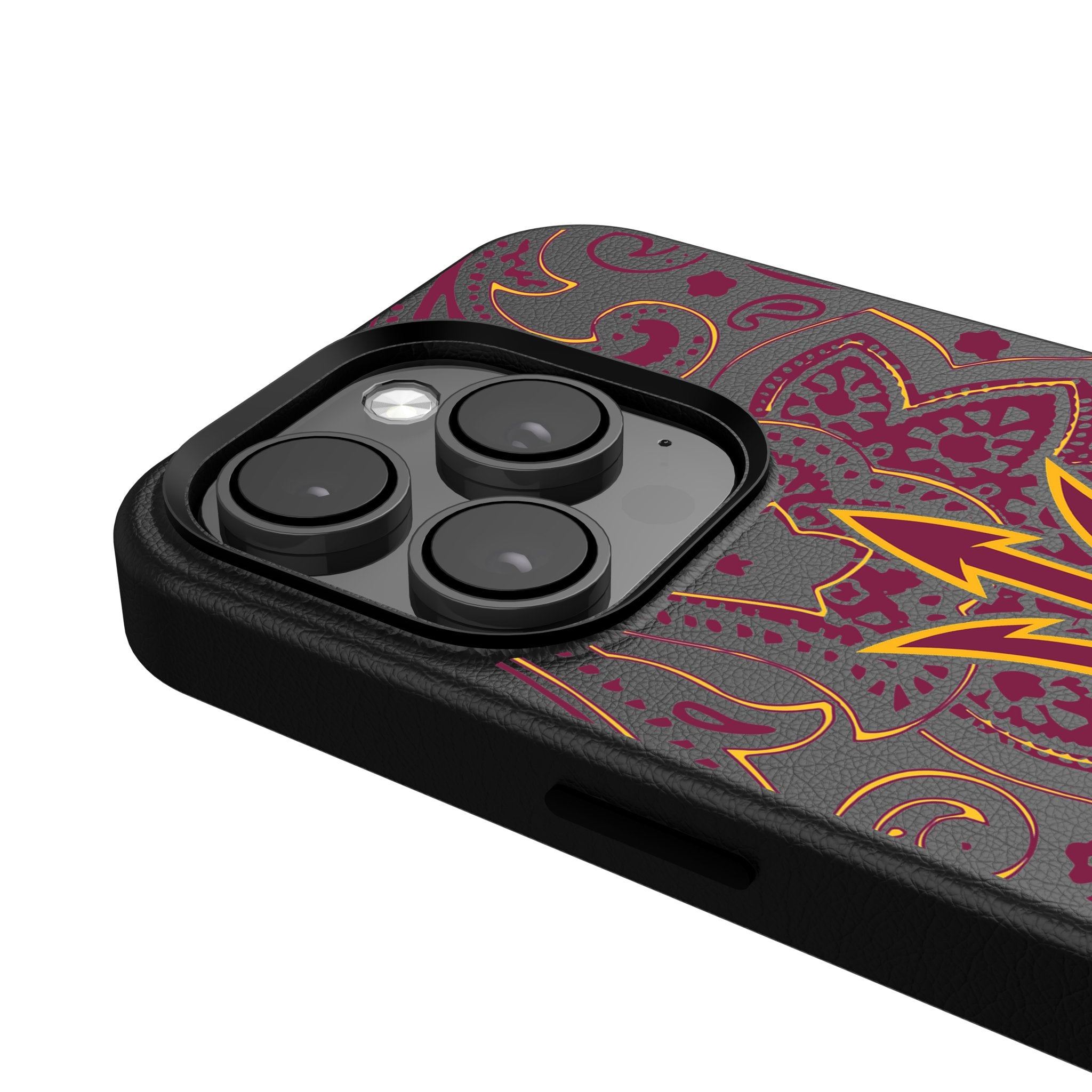 Arizona State University Sun Devils Paisley MagSafe Compatible Phone Case for iPhone 14/13/12 Pro Max - Stylish Protective Cover for College Students & Alumni