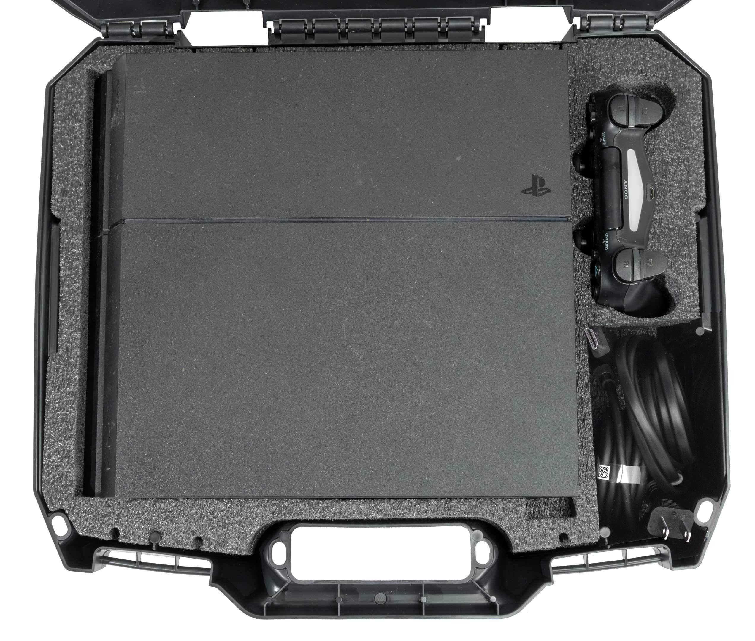 Case Club Protective Carry Case for Playstation 4 & PS4 Slim - Pre-Cut Foam Interior | Perfect for Travel, Gaming Events & Safe Storage