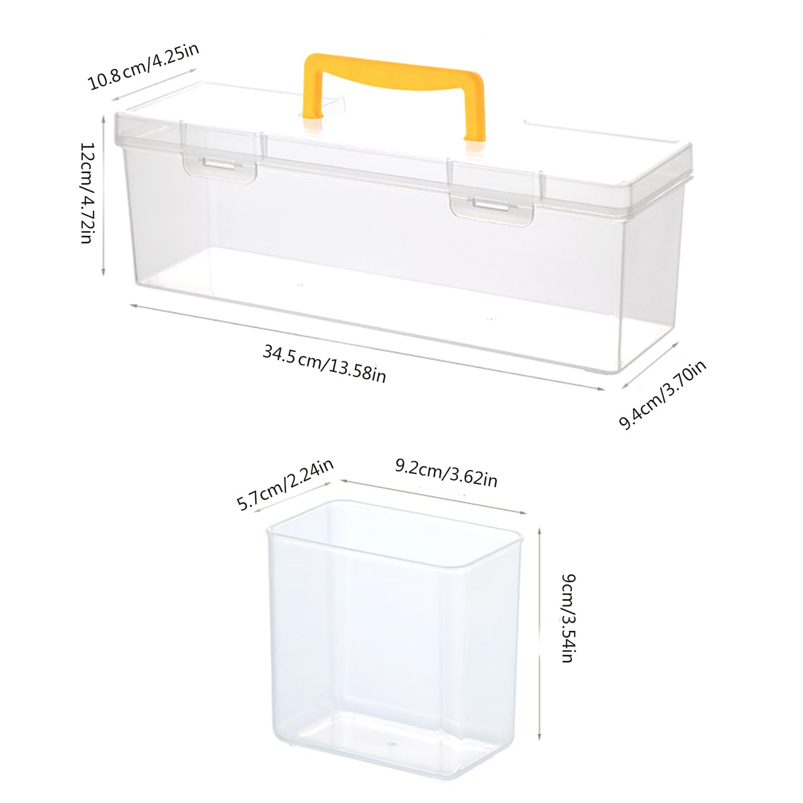 Large Capacity Clear Trading Card Storage Box - Organizer for MTG, Pokemon & Yu-Gi-Oh Cards - Durable Deck Box Protector for Collectors & Gamers - Perfect for Tournaments, Home Storage & Travel