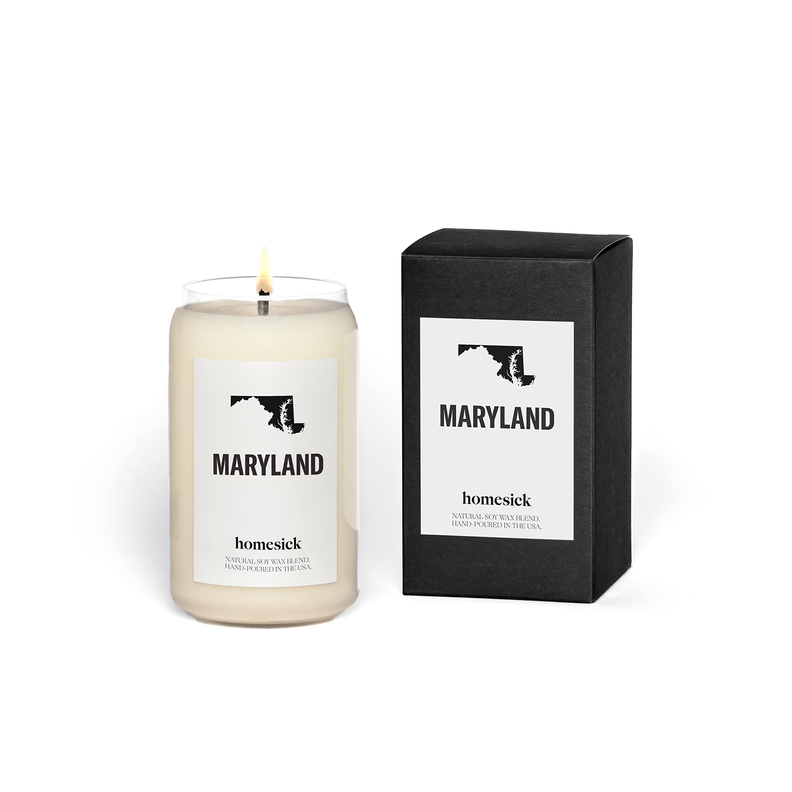 Premium Maryland Scented Soy Candle - Bay, Cumin & Nutmeg Aroma | 13.75 oz Long-Lasting 60-80 Hour Burn | Natural Home Decor & Relaxing Aromatherapy | Perfect for Living Rooms, Bedrooms & Spa Nights