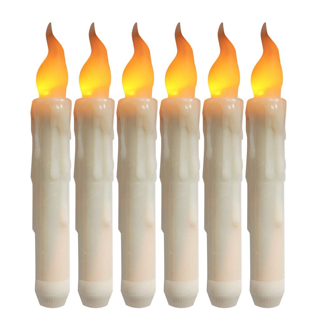 Religious LED Candle for Halloween & Christmas Decor - Battery Operated