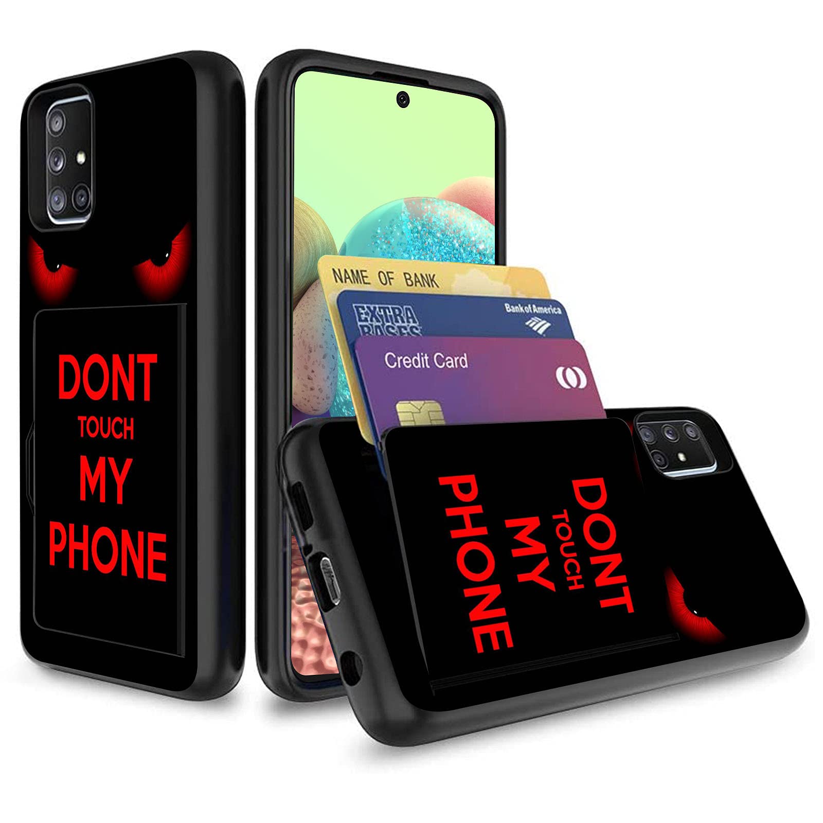 Samsung Galaxy A51 5G Wallet Case with Card Holder - Shockproof Hybrid PC+TPU Protective Cover with Credit Card Slots | Perfect for Everyday Use, Travel & Commuting