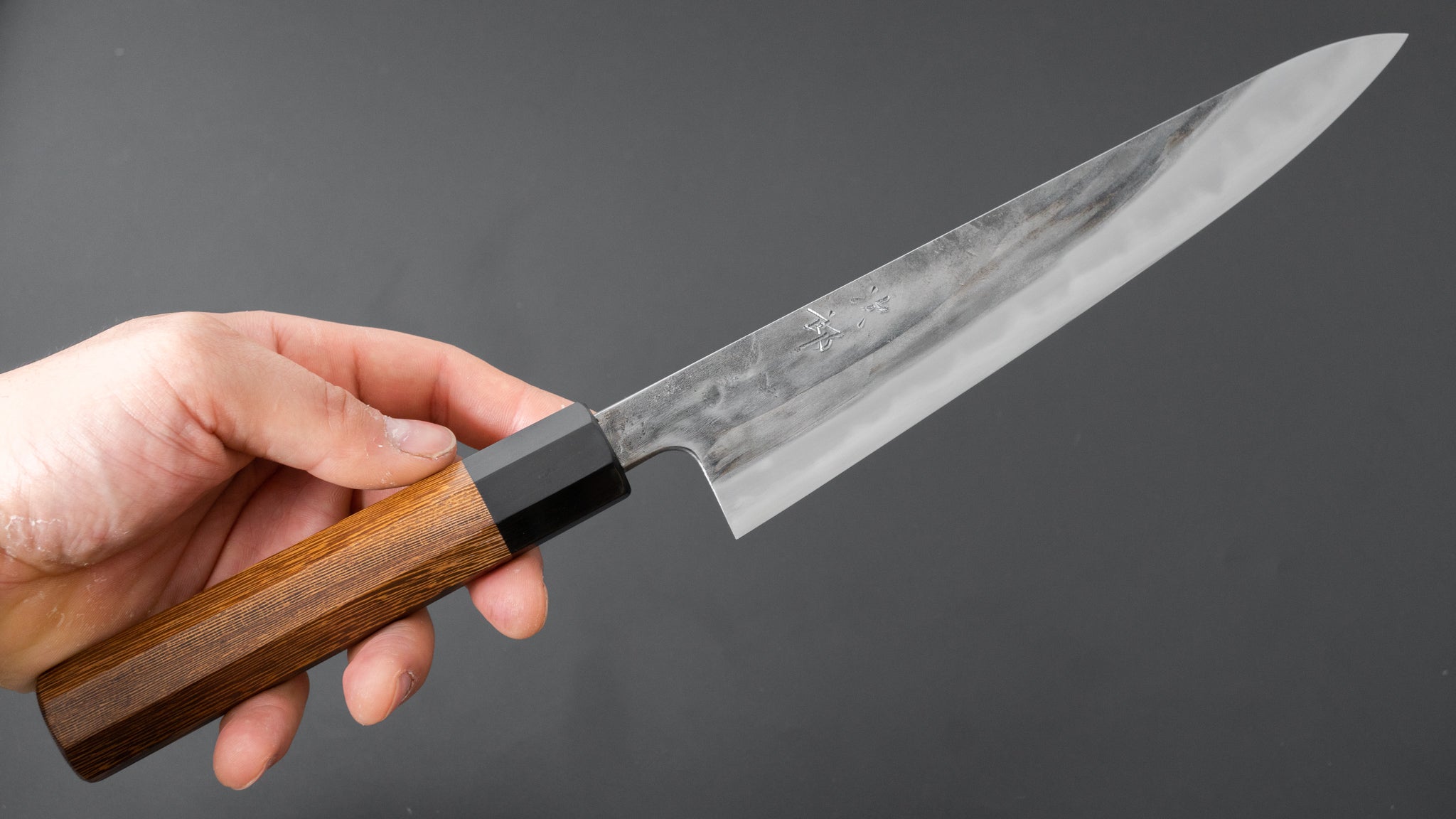 Premium Jiro Tsuchime Sujihiki 210mm Japanese Slicing Knife - Taihei Tagayasan Wood Handle (#379) - Perfect for Sushi, Sashimi & Meat Carving