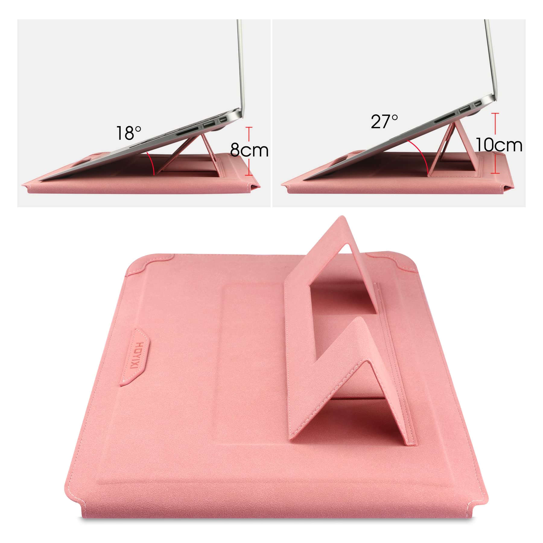 Premium 15-16 Inch Leather Laptop Sleeve Case for MacBook Pro 16 2021/2019, ASUS Vivobook 15, HUAWEI MateBook D15, HP 15.6