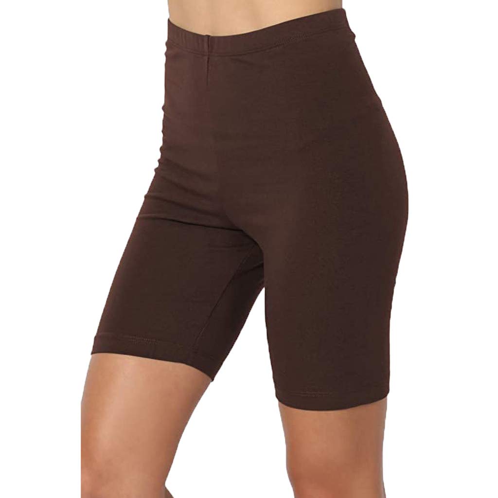 Hessimy High Waist Yoga Shorts - Tummy Control Workout Shorts for Women | Running & Home Fitness