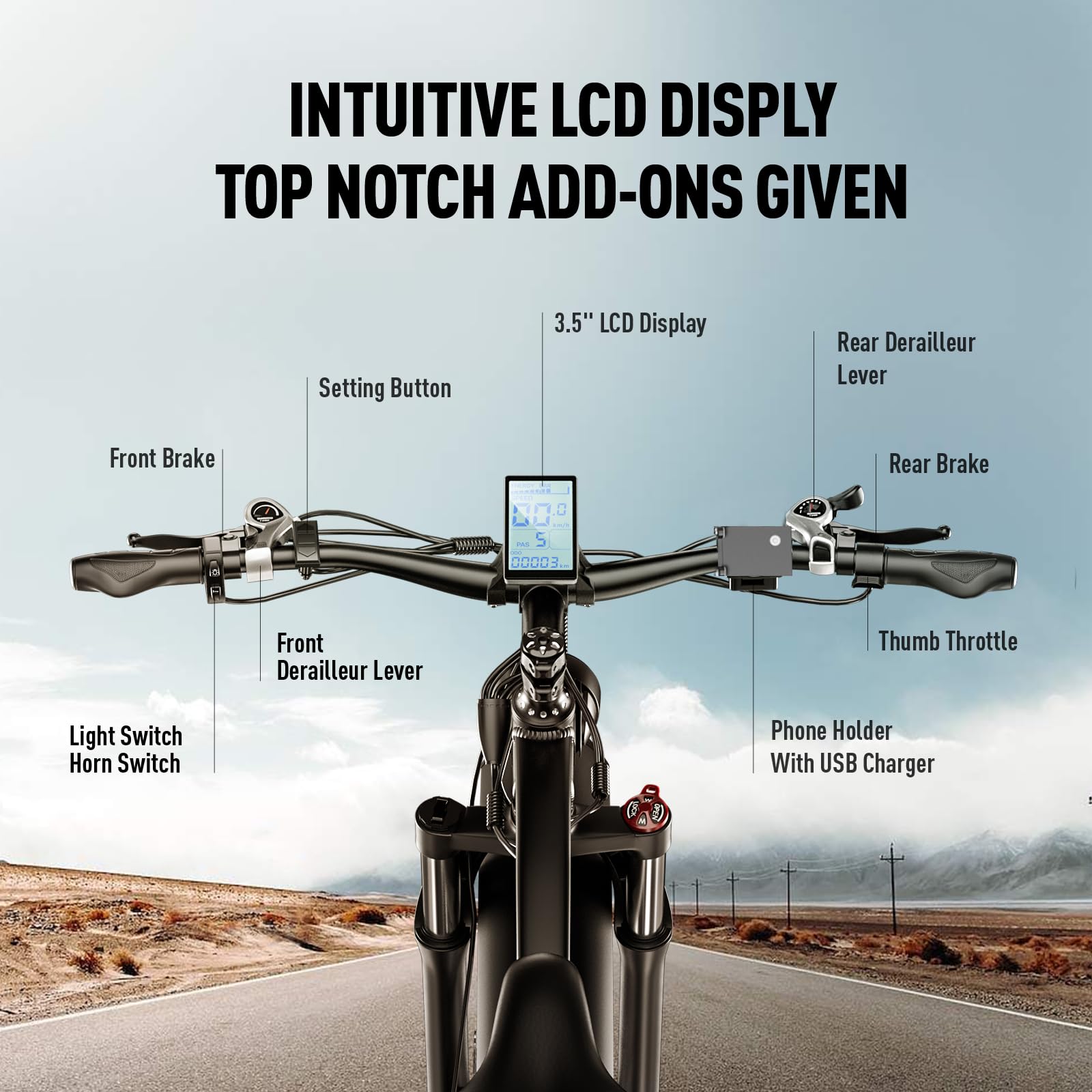 **1500W/2000W Peak Power Electric Bike for Adults - 48V 17.5AH 840WH Battery, 37MPH Fat Tire E-Bike, 80 Miles Range, 21-Speed Gear for On/Off Road - UL Certified (Perfect for Commuting, Off-Road Adventures & Urban Exploration)**