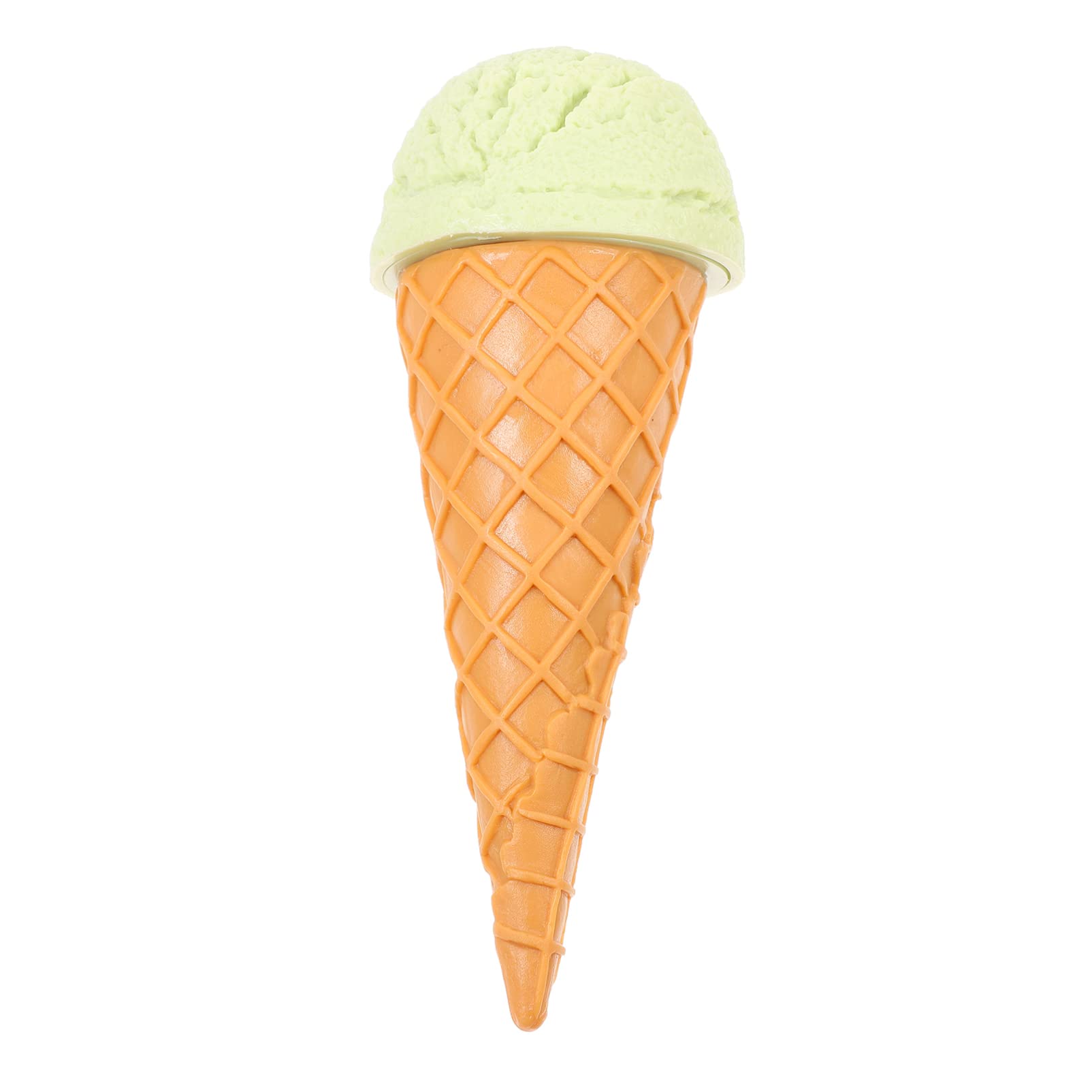 TOYANDONA Realistic Fake Ice Cream Waffle Cone & Cupcake Model - Lifelike Food Decor for Photography, Commercial Displays & Dessert Shop Props (Large Green) - Perfect for Party Decorations, Bakery Displays & Instagram Food Photography