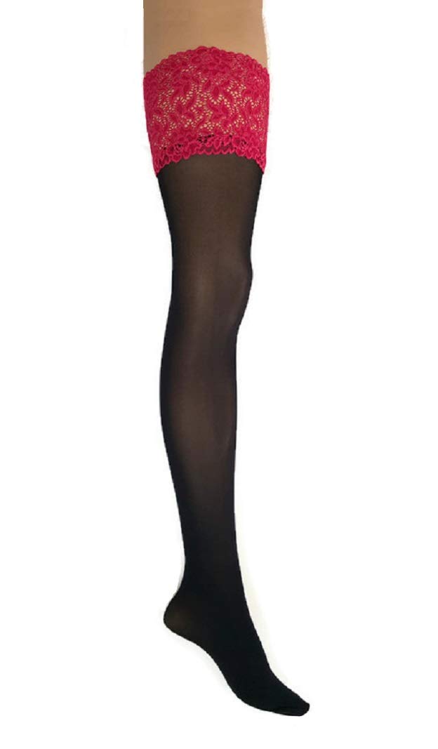Sexy Marilyn French Inspired Lace Band Thigh High Stockings - Silicone Grip for Women, Vintage Retro Style, Perfect for Cosplay, Date Night & Boudoir Photography