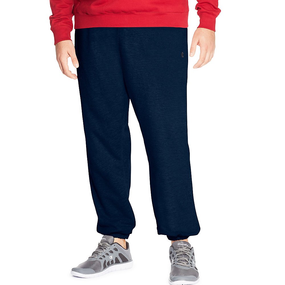 Champion Men's Big & Tall Fleece Pants - Warm & Comfortable Winter Lounge Pants for Tall Men - Perfect for Home, Gym & Outdoor Activities
