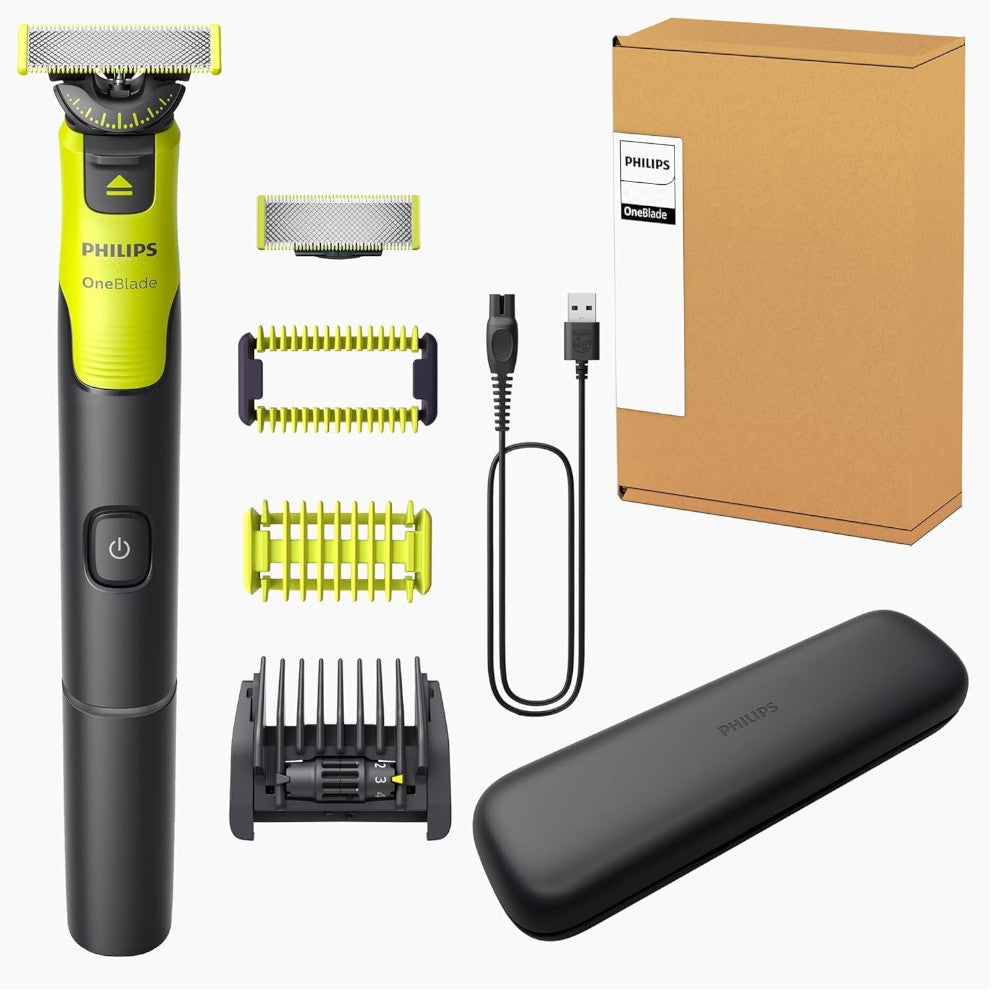 PHILIPS QP4631/65 OneBlade 360 Face & Body Trimmer - Wet & Dry Shaving with Bluetooth Connectivity & Travel Case - Perfect for Travel, Gym & Home Grooming