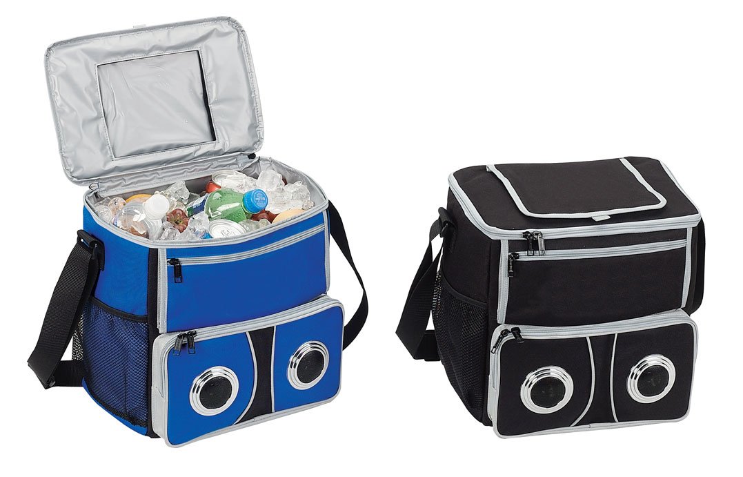 24-Pack Sound Cooler with Speaker for Beach Picnics (Blue) - Perfect for Outdoor Parties