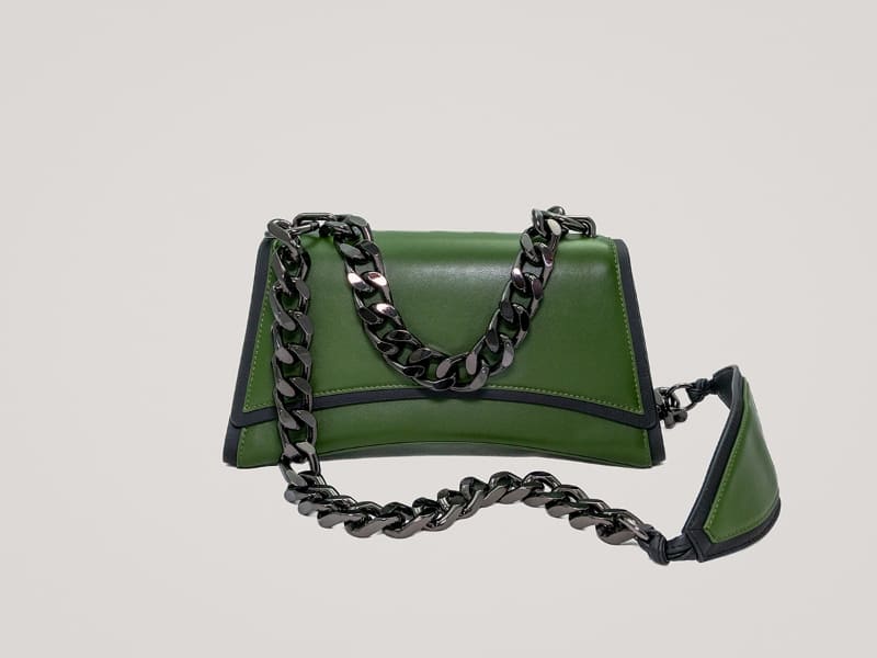 Vegan Cactus Leather Crossbody Bag for Women | Eco-Friendly Green Helen Handbag | Perfect for Casual Outings, Travel, and Everyday Use