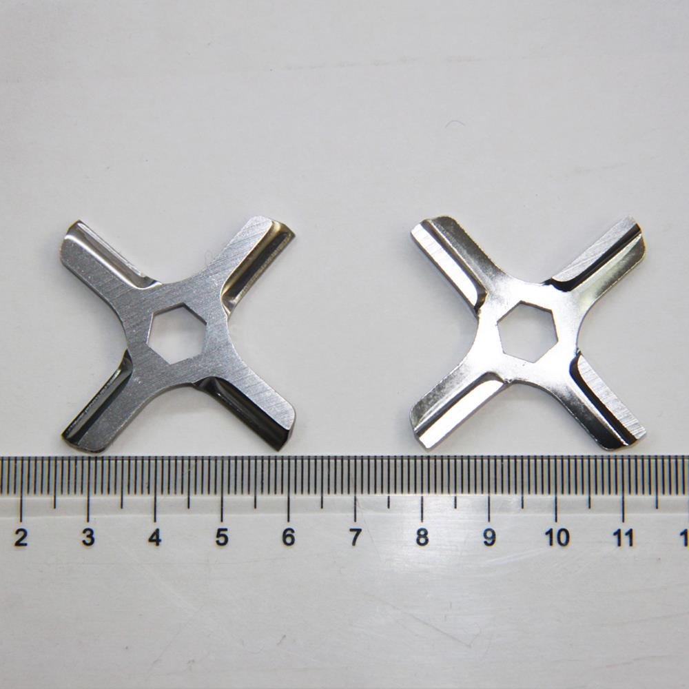 Meat Grinder Replacement Blades - Compatible with MOULINEX HV3, KRUPS F402 & Beko - Durable Stainless Steel Parts for Home Kitchen & Commercial Use