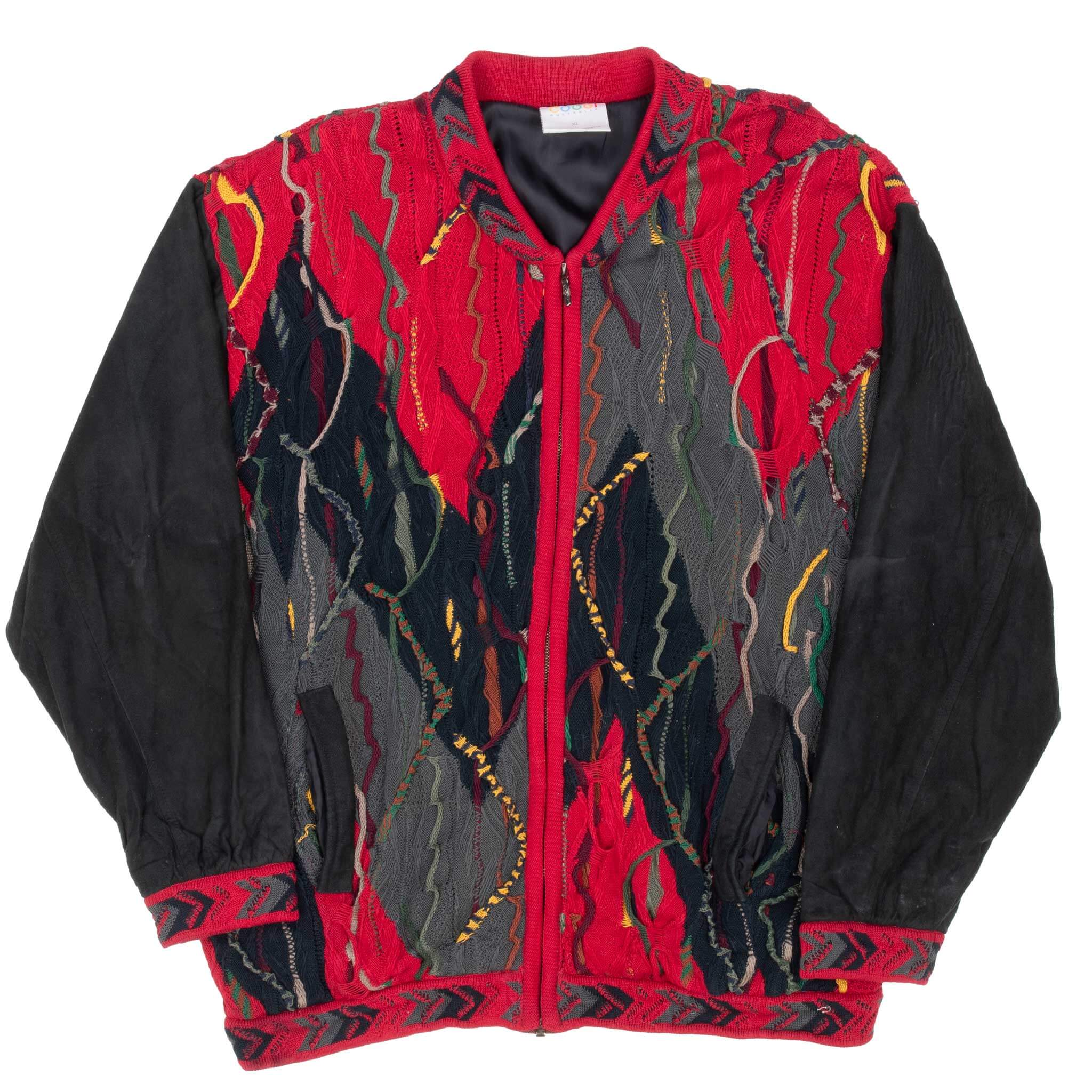Vintage Coogi Full Zip Cardigan Jacket - 1990s Australian Made Retro Sweater for Men & Women - Perfect for Casual Outfits, Streetwear Fashion and 90s Style Lovers
